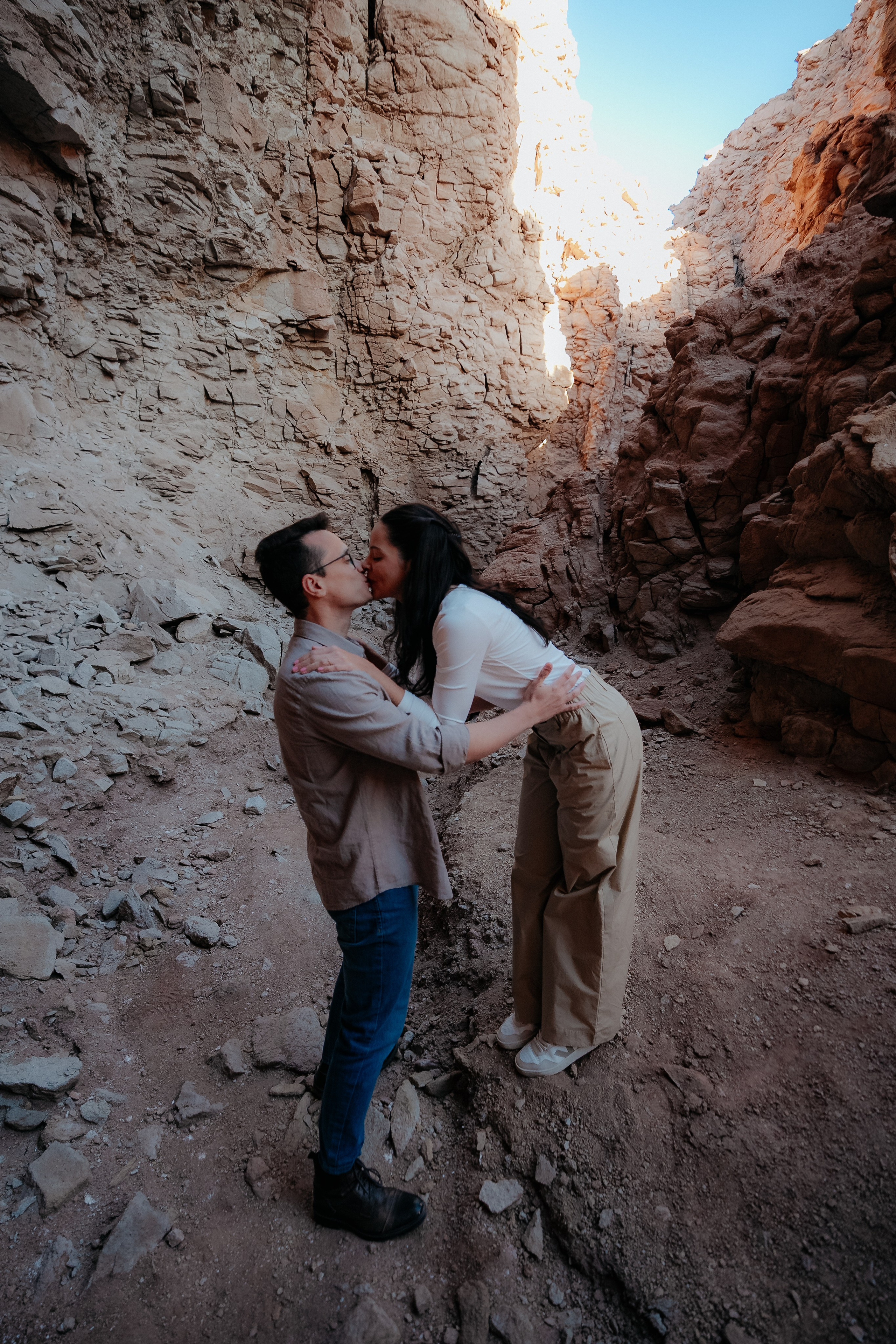 Sessão casual no Vale dos Cogumelos. Fotógrafo em San Pedro de Atacama