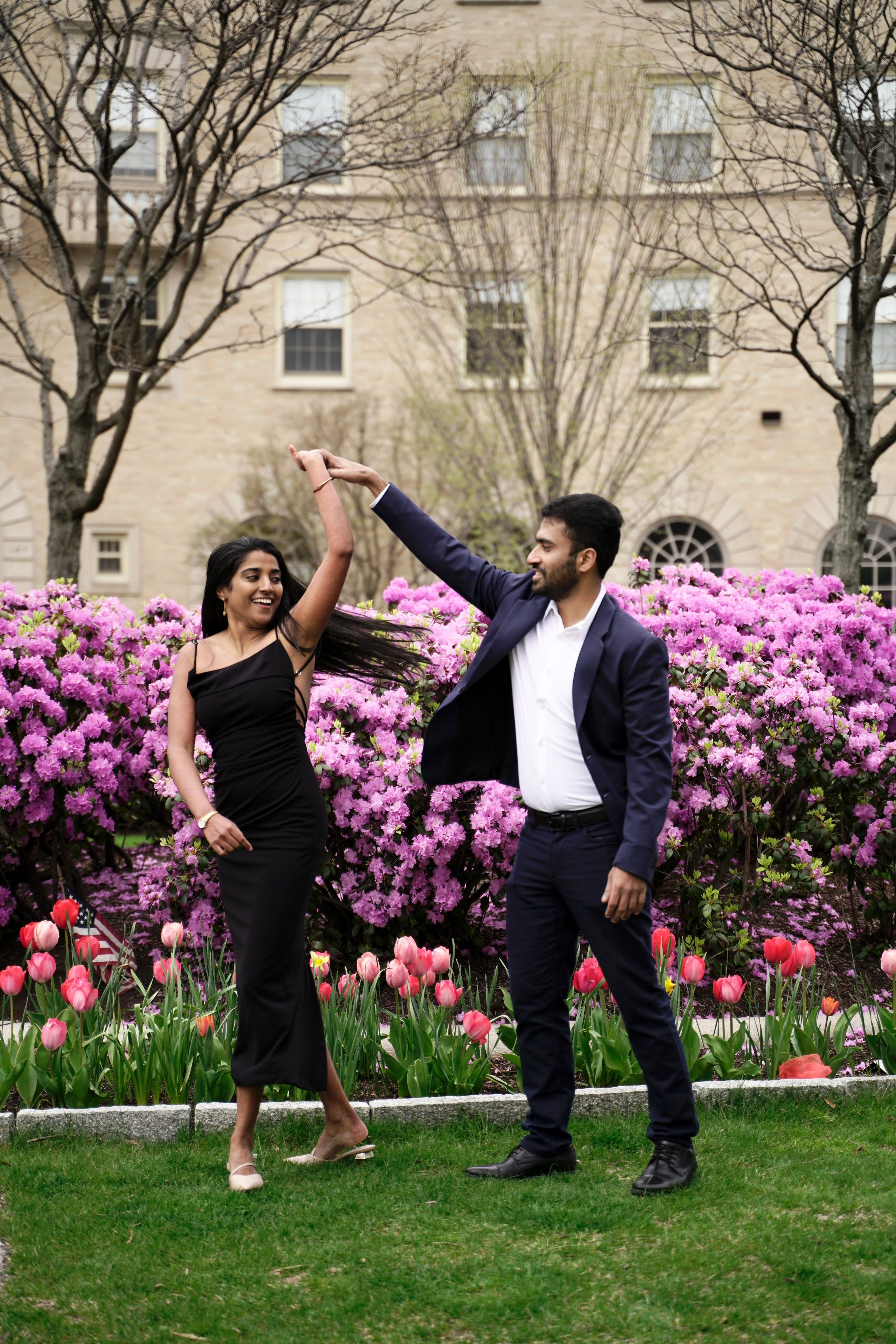 Sarath and Aishwarya at Boston Medical School. Stefanovich Photography | Boston, MA