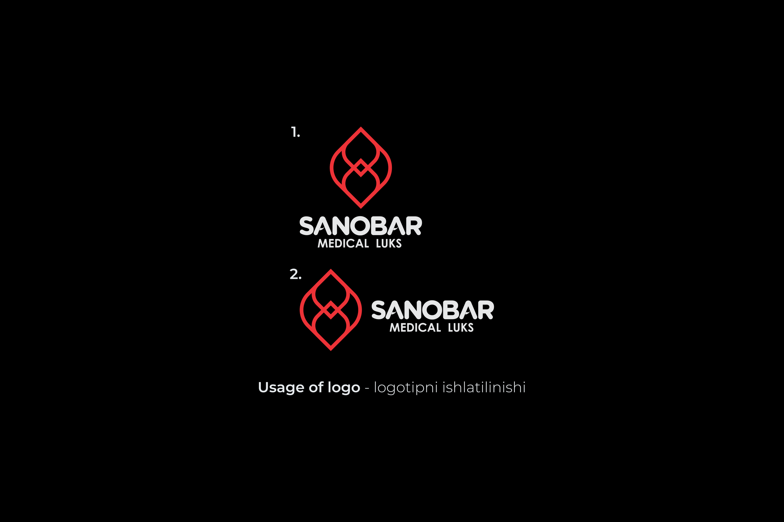 Sanobar Medical — Logotip / Qadoq dizayni. Dirov — Hayot Khodirov
