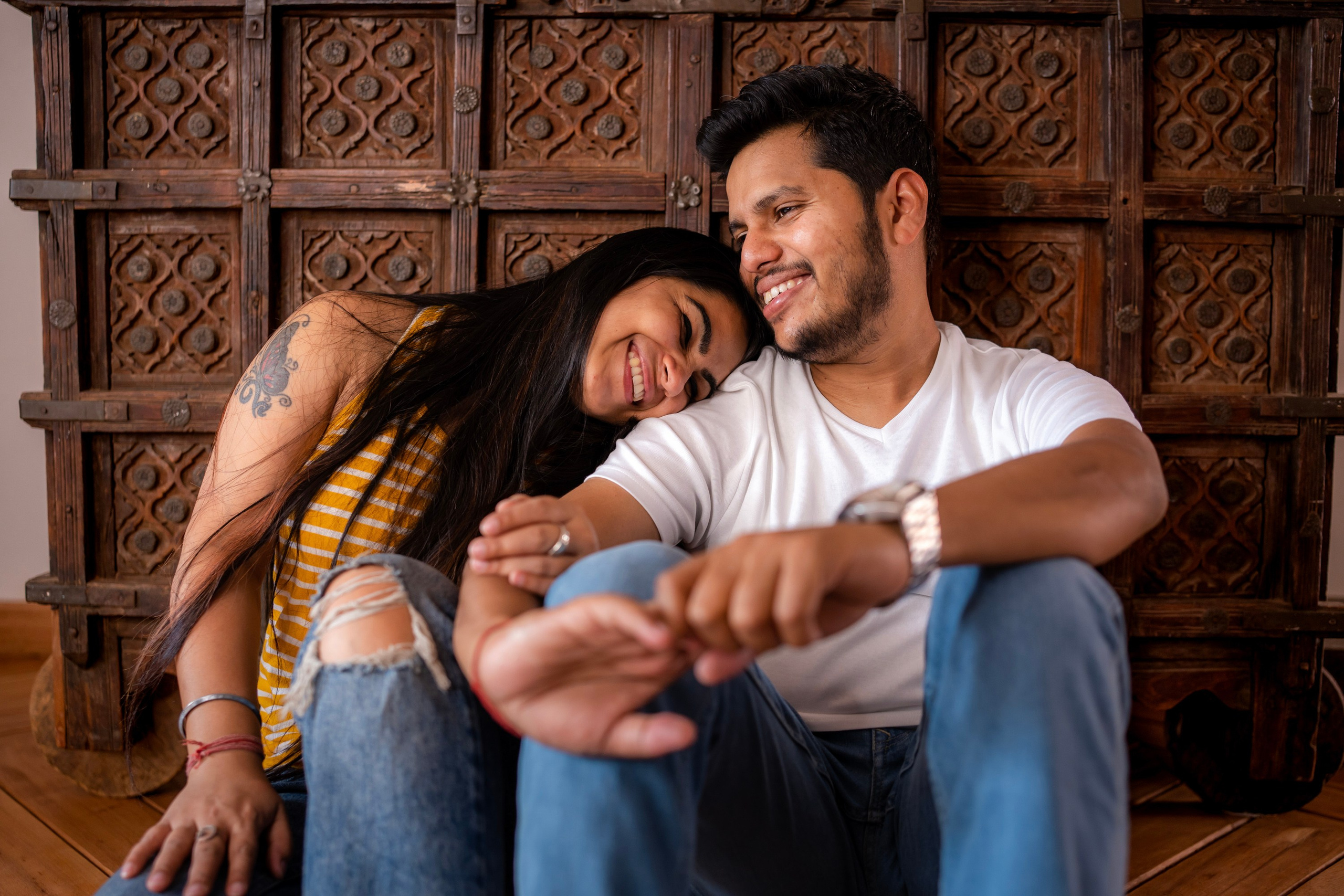 Prakriti & Ayush, Pre-Wedding Shoot at Shibravyi Courtyard, Bangalore | Truly Yours