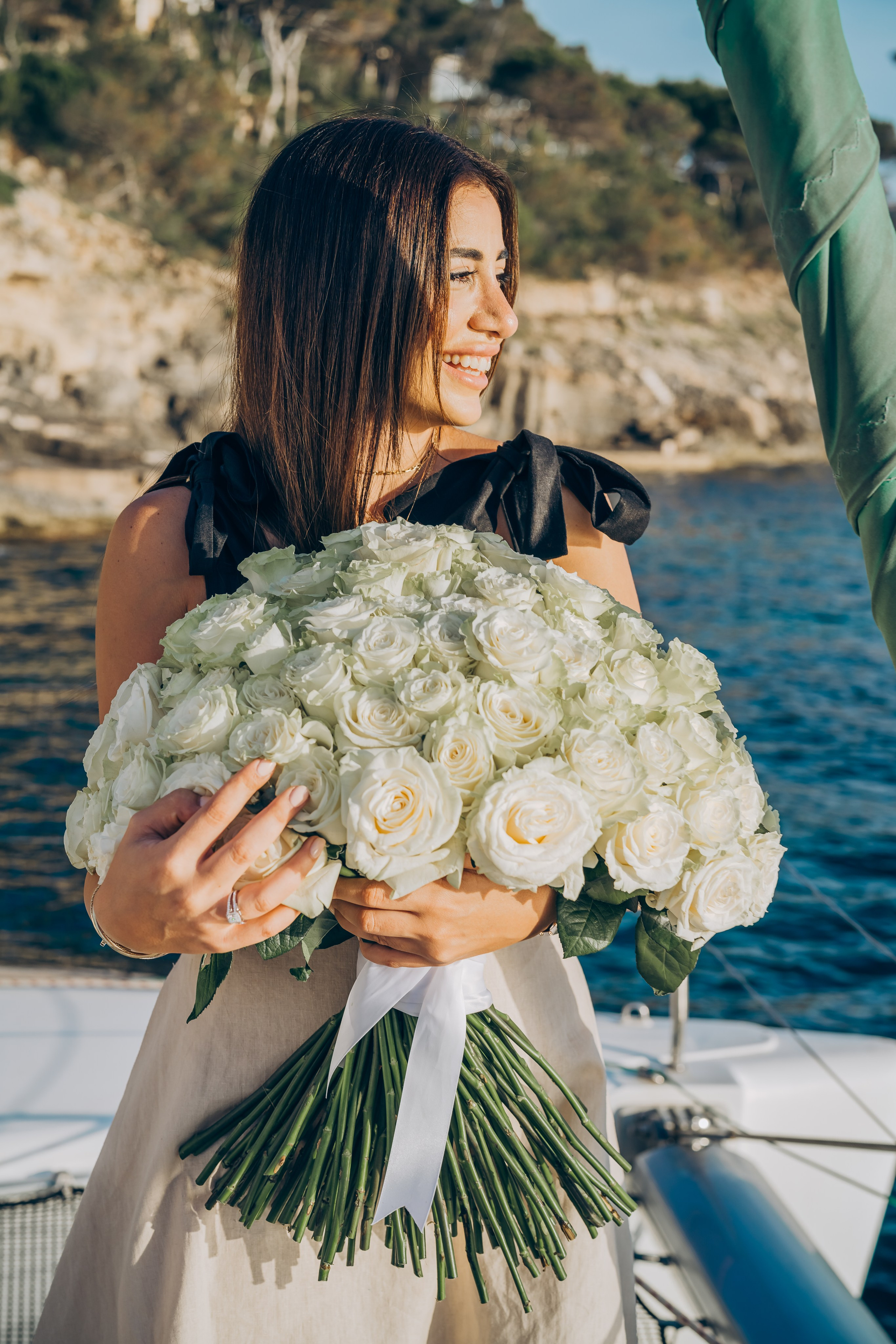 Engagement on a yacht at sunset. Фотограф у Пальма де Майорка