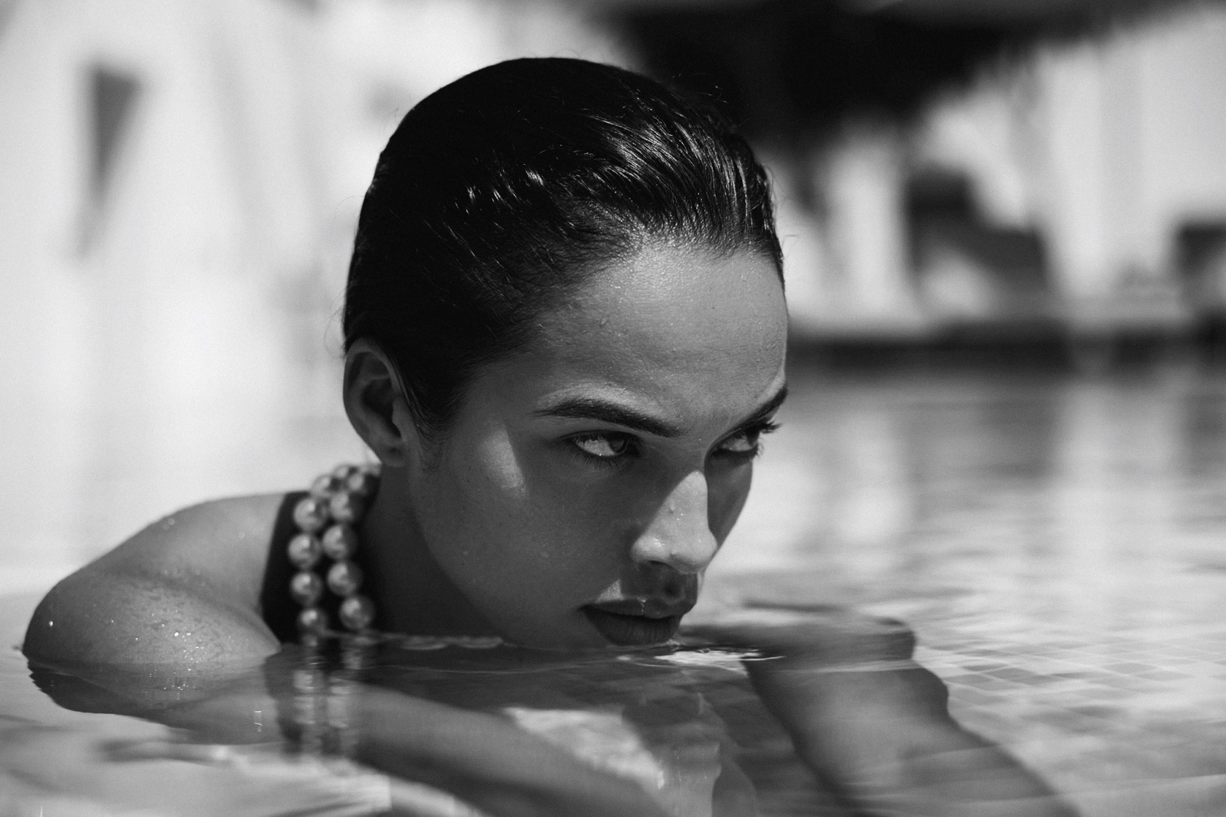 Along the Beach. Female Photographer in Dubai