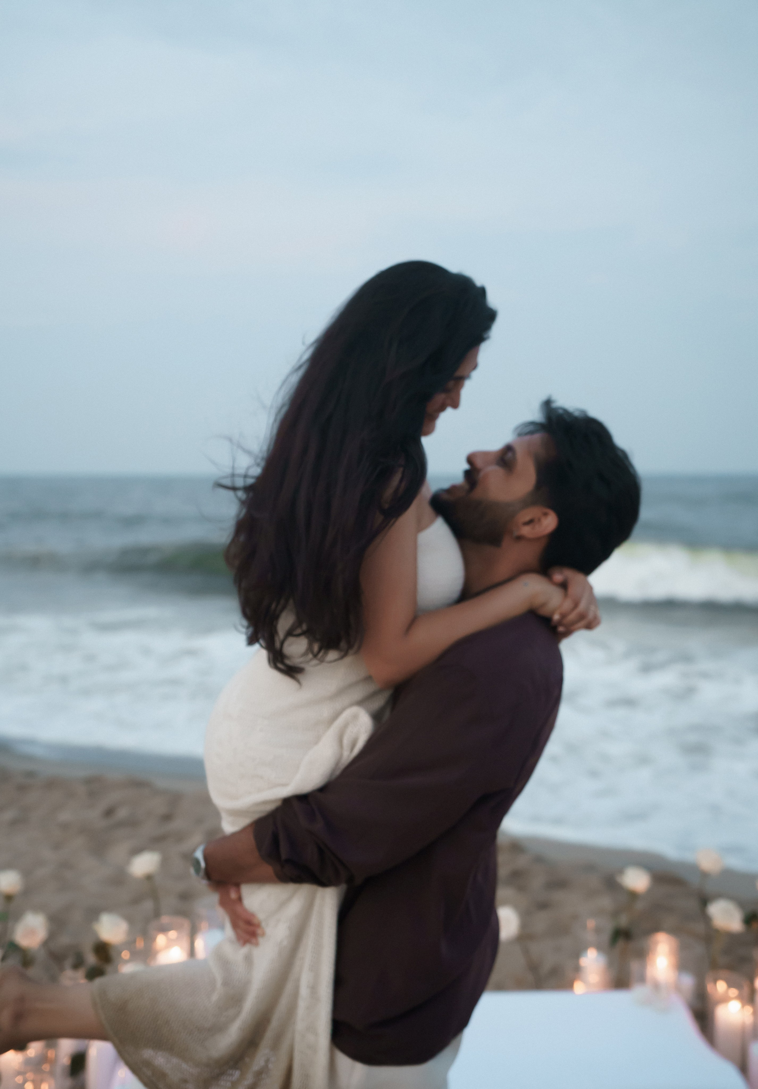 Beach engagement. New York + travel photographer