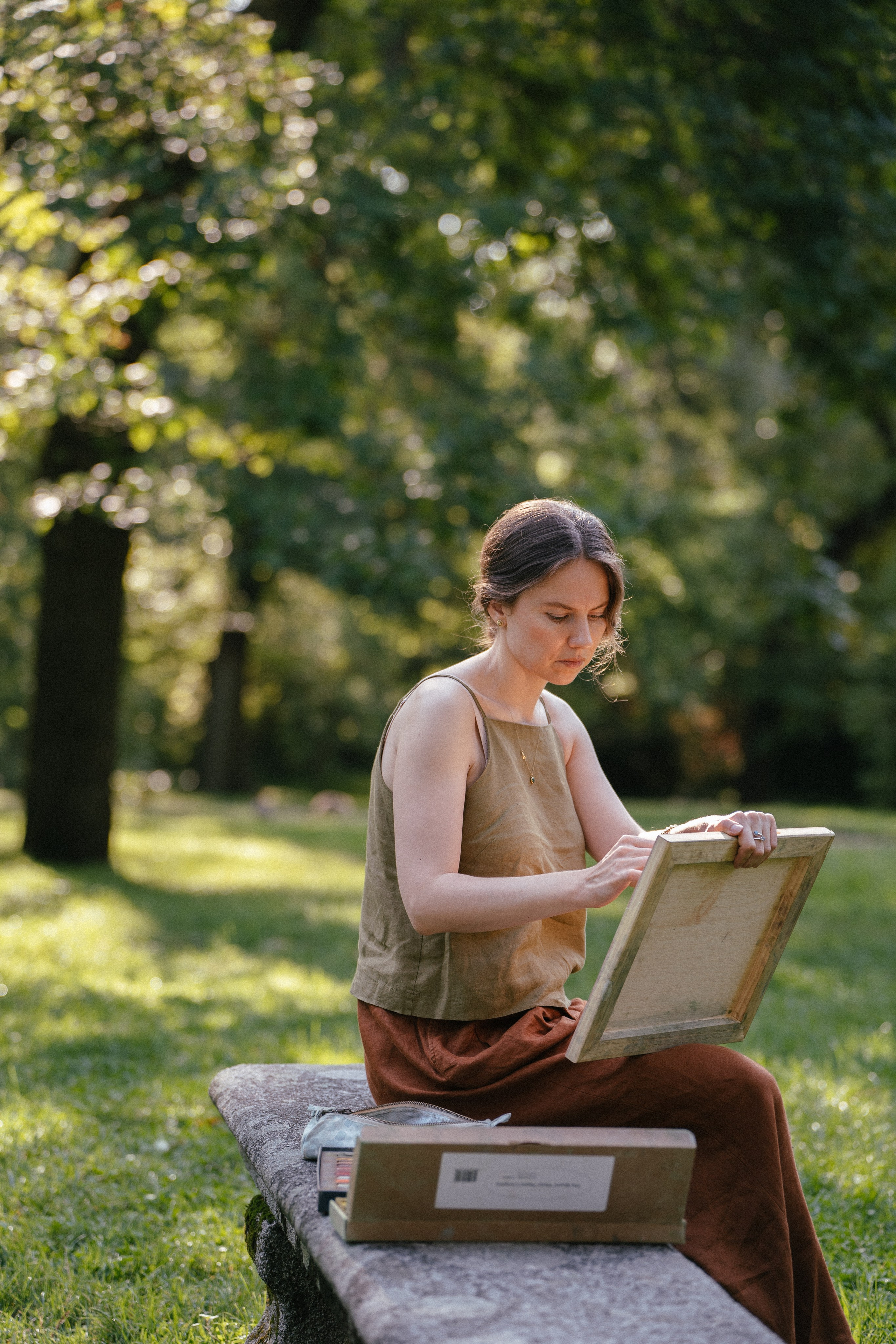 Portraits for the painter photographer Madrid. Photographer in Madrid, Spain. Alyona Belyaninova