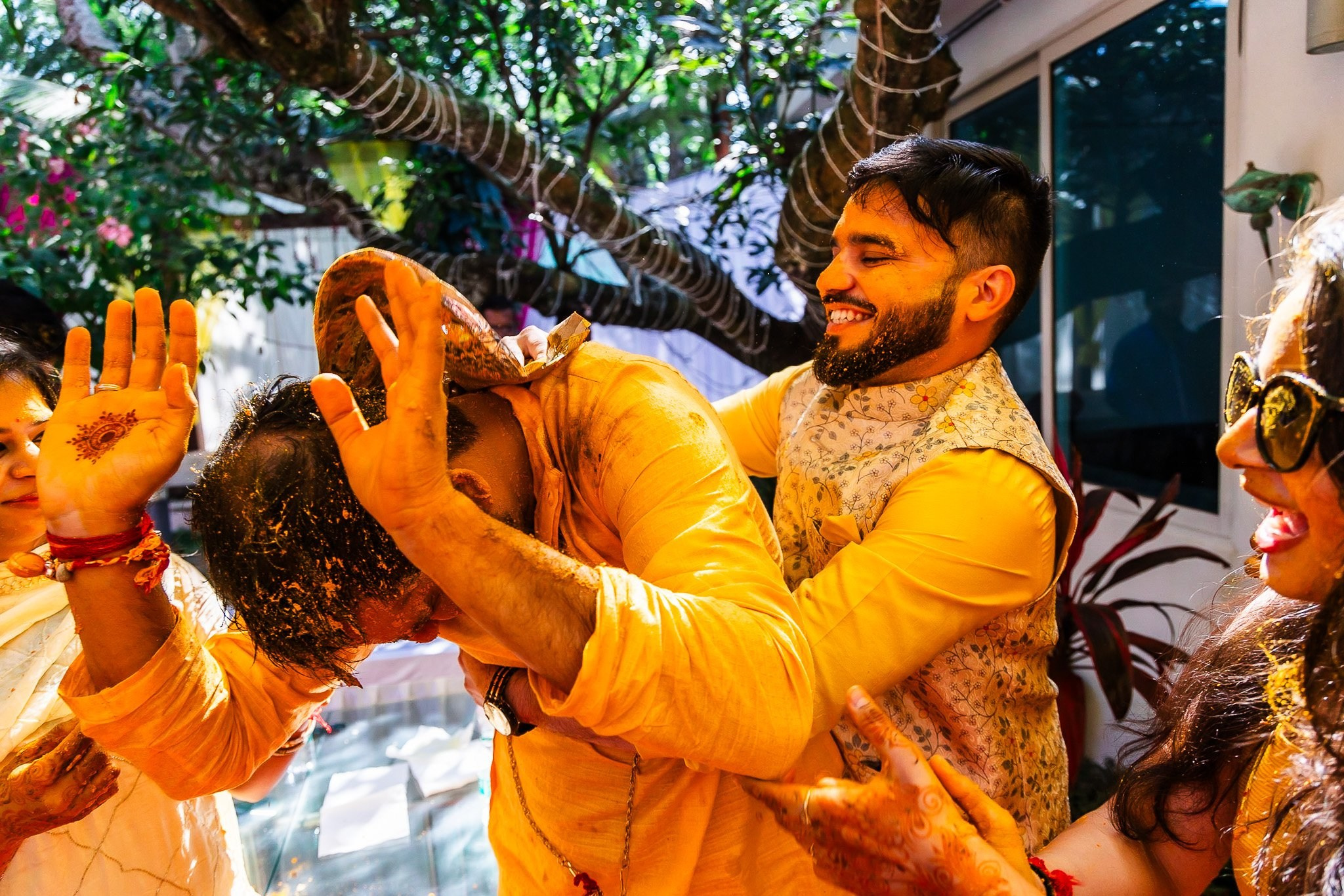 Telugu + Punjabi Fusion Wedding at Le Roma Gardenia resort, Bangalore, India