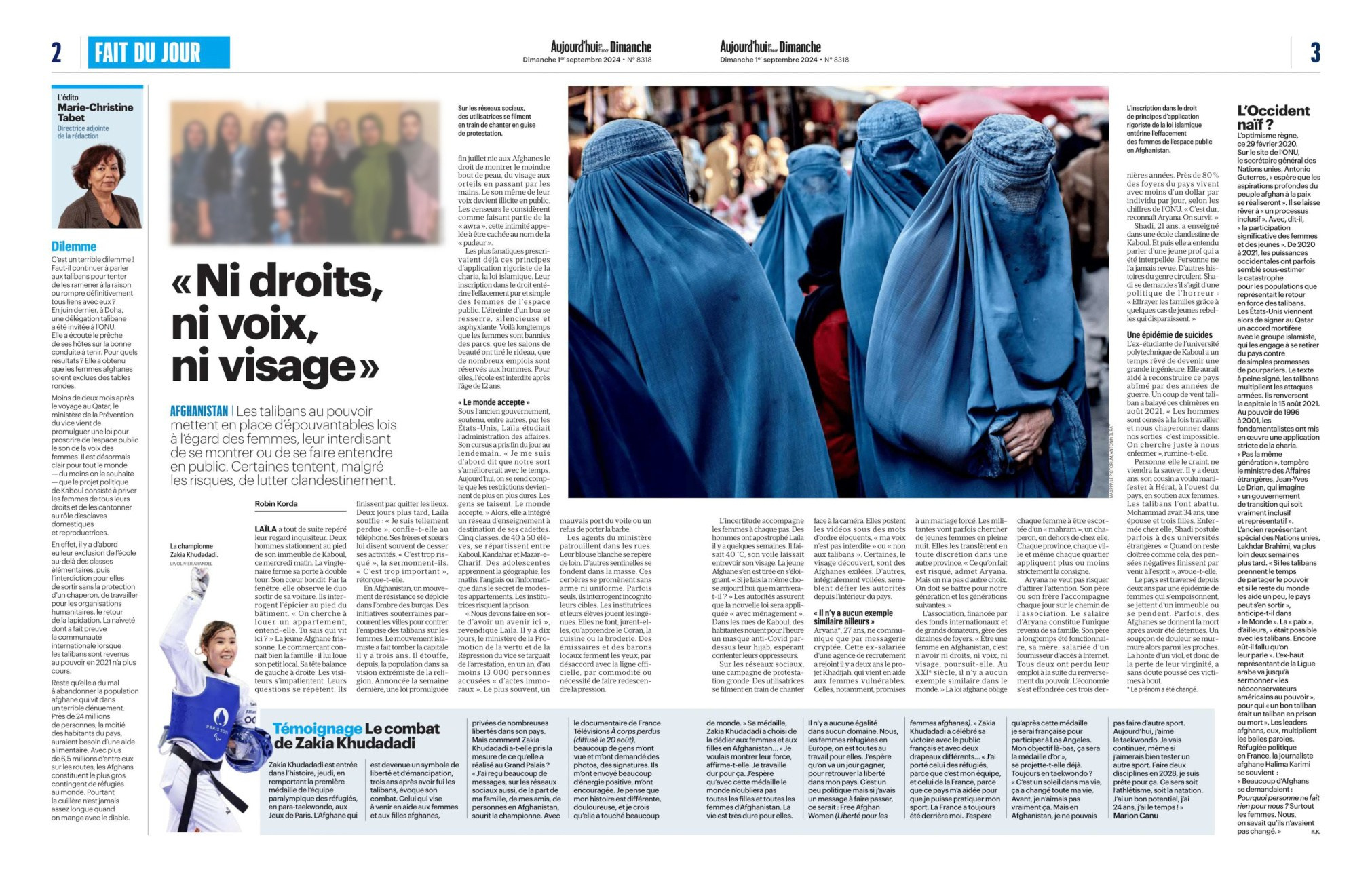 Aujourd'hui en France, 1 septembre 2024