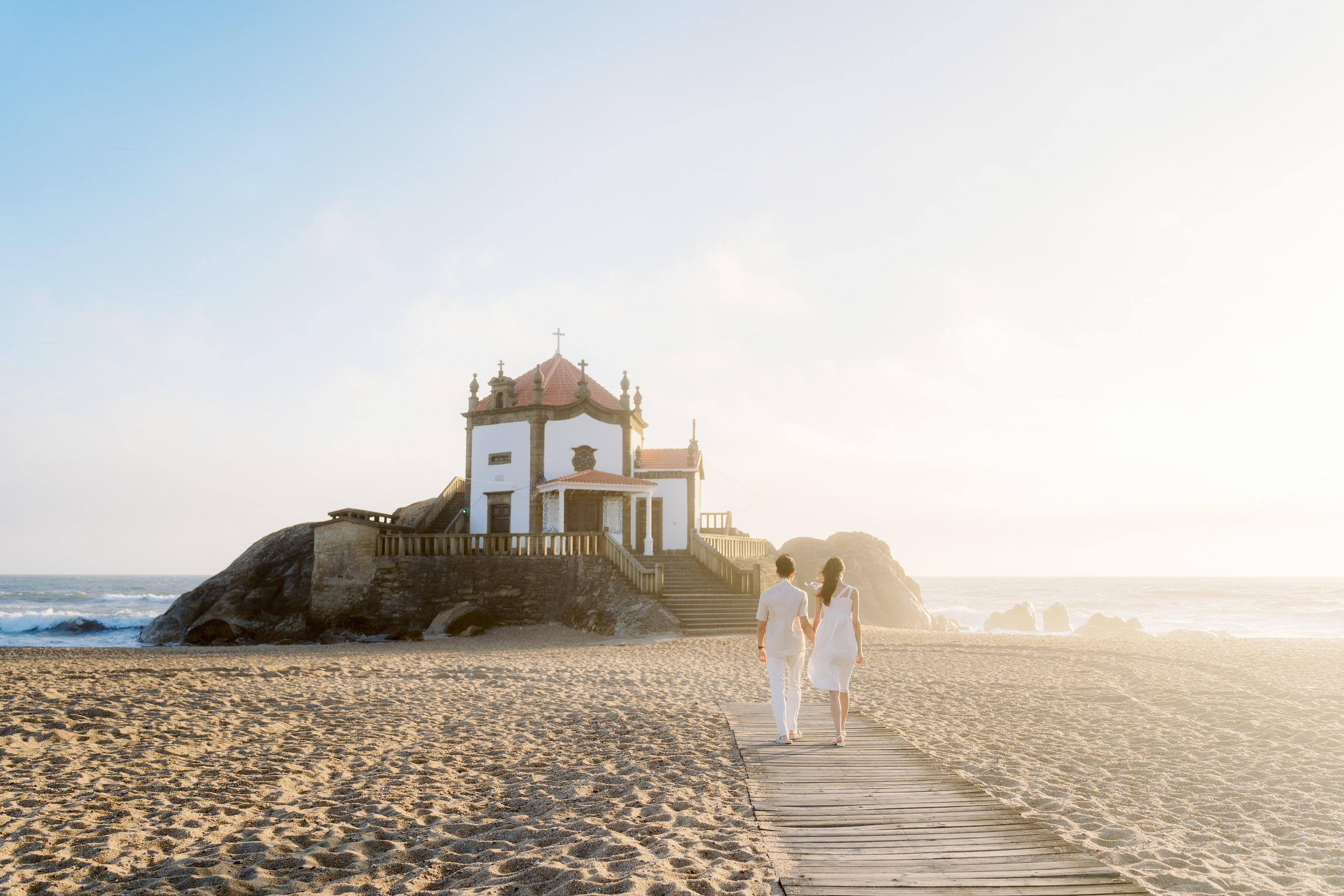 Ethan & Esther near Capela do Senhor da Pedra. Porto Travel Photographer | Couples & Vacation Photos in Portugal — WePortugal