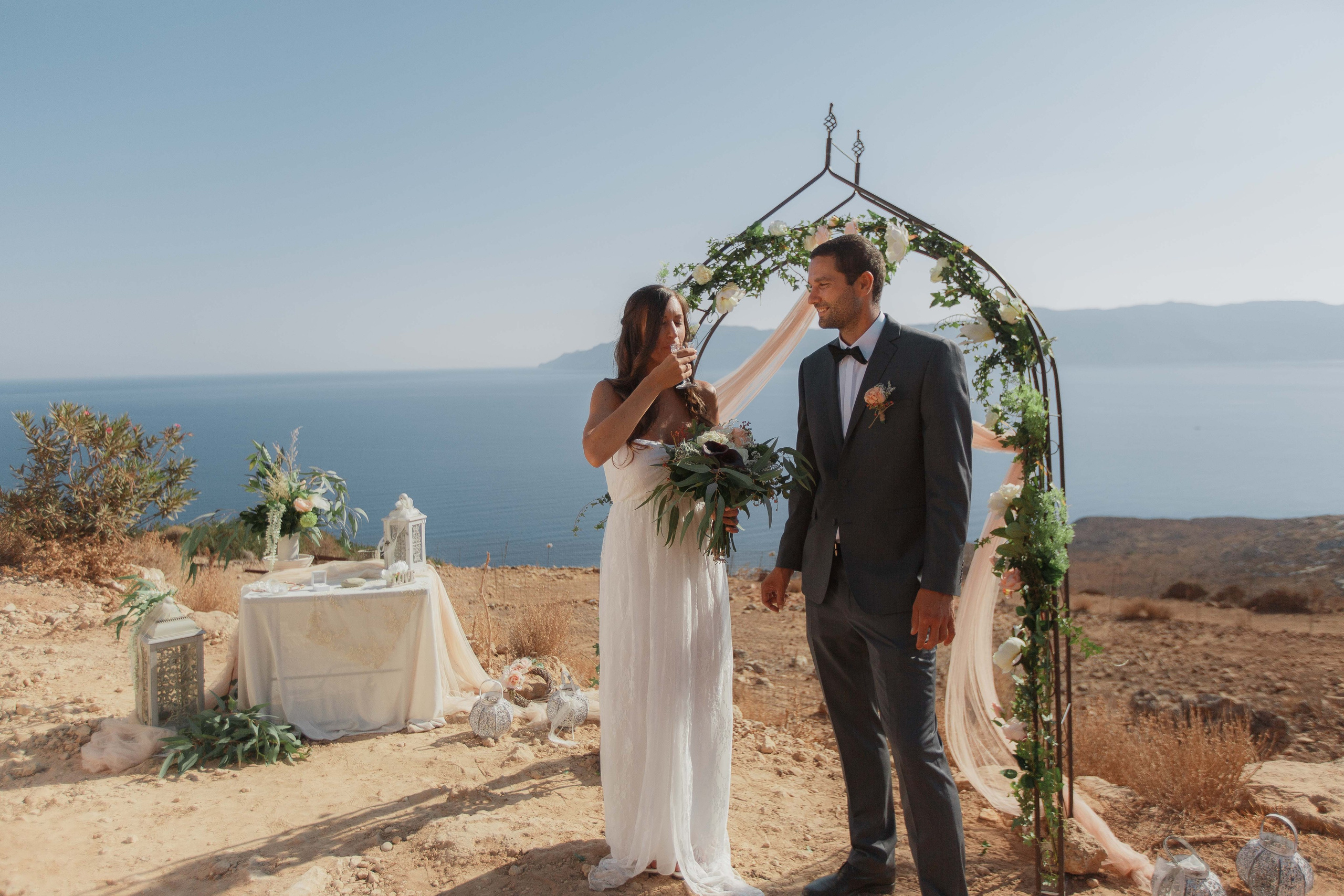 Marino & Steffi, Crete. Denny Savon — Photographer in Santorini | Weddings, Love Stories & Flying Dress