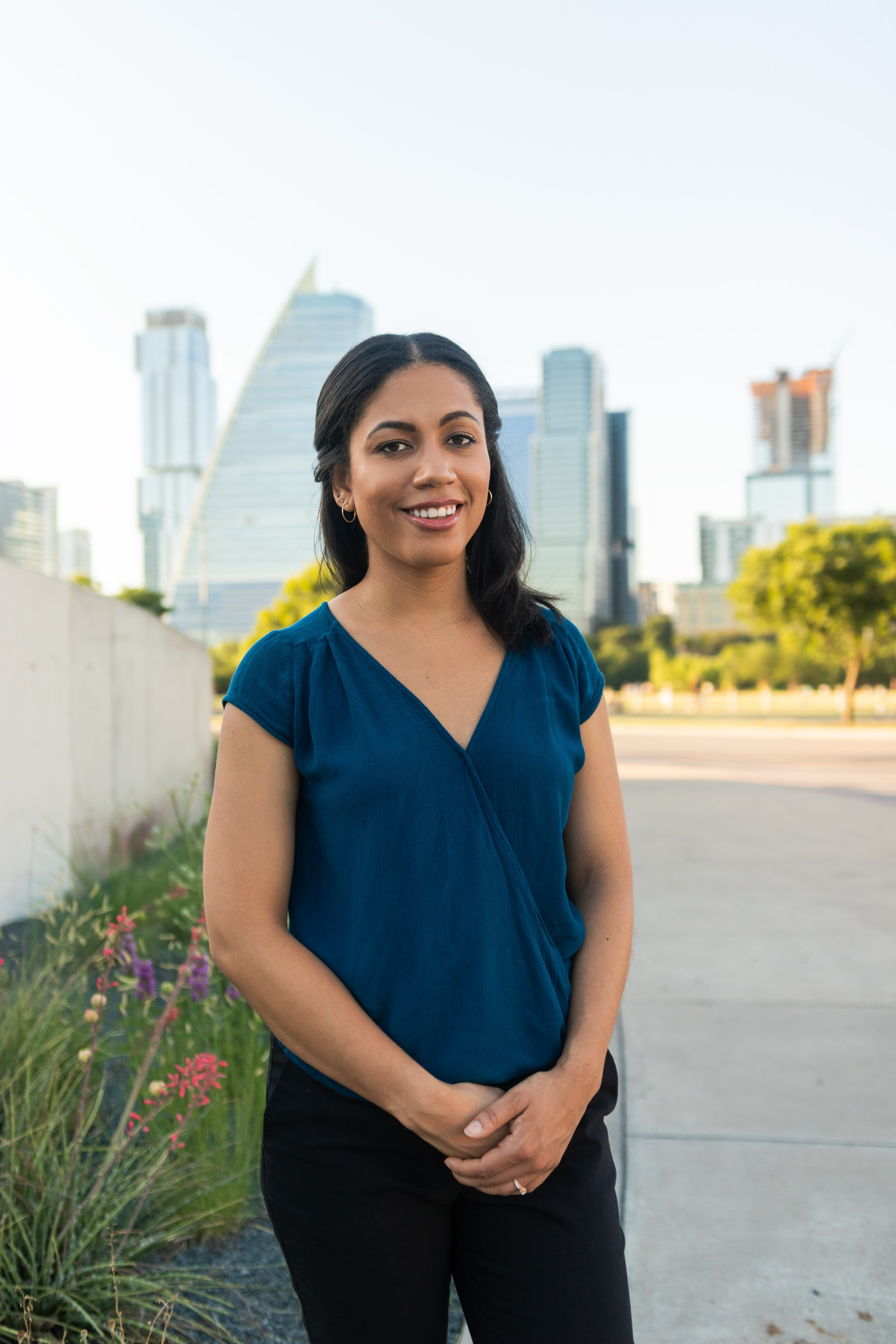 Sarah at the Long Center Convention Center in Austin