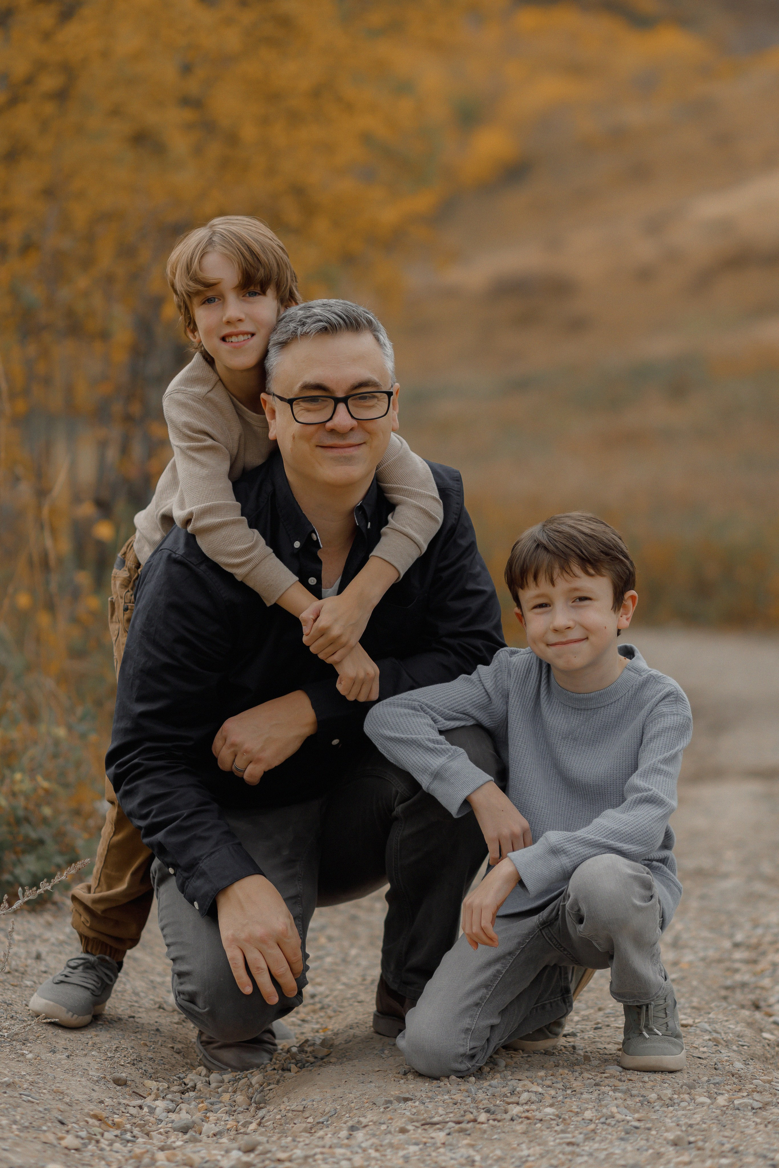 Christa’s family. Home