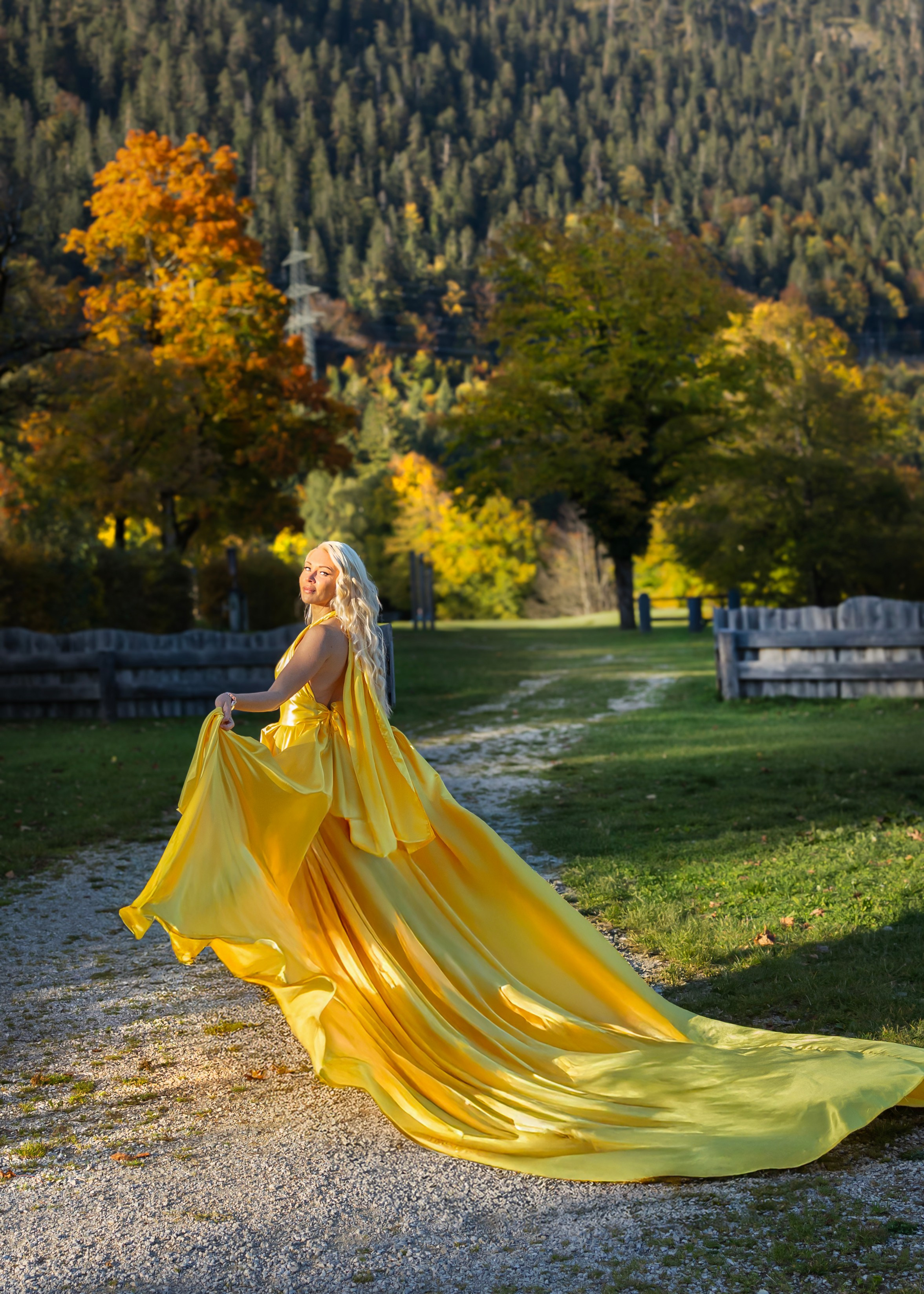 Shooting in the mountains. Photographer in Munich