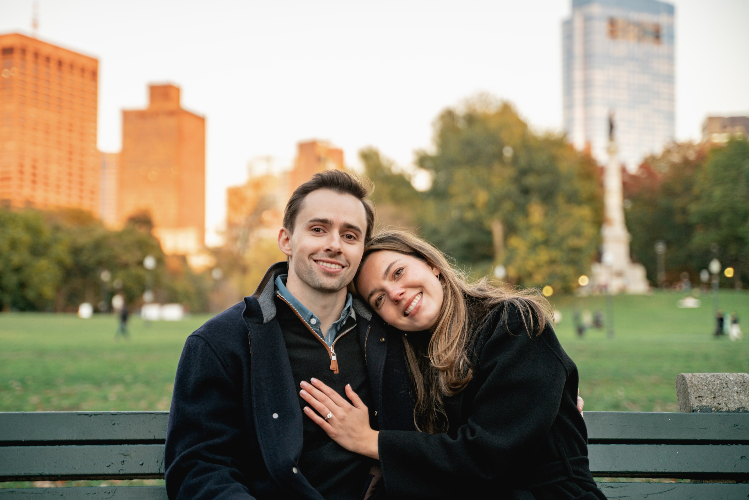 Ryan and Monica at Boston Public Garden. Stefanovich Photography | Boston, MA