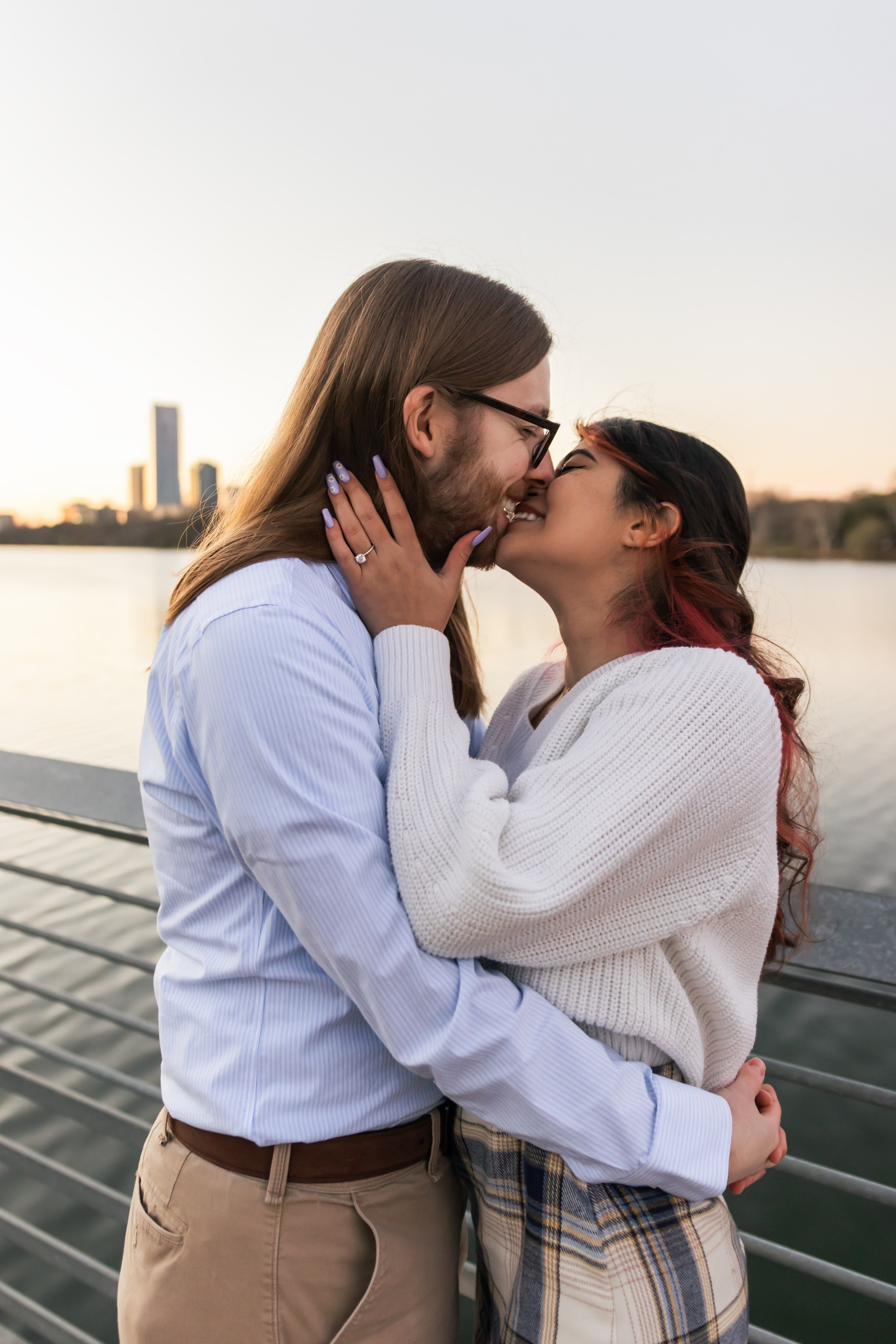 Riley and Maria’s engagement photoshoot at Red Bud Isle