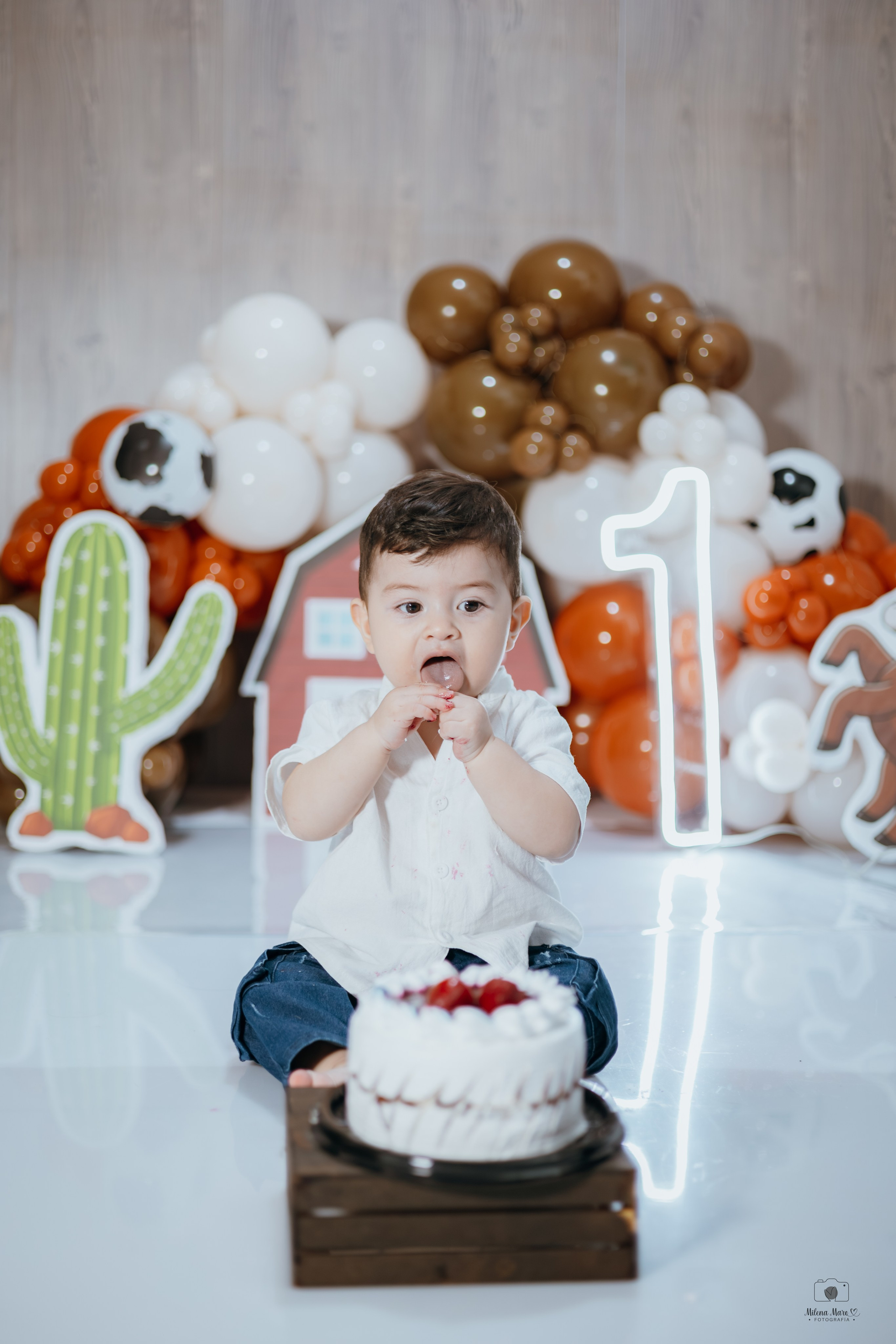 CAKE SMASH - PRIMER AÑO. Milena Maro Fotografía: estudio profesional en Acacías, Meta. Retrato familiar, infantil, maternas, eventos y empresas