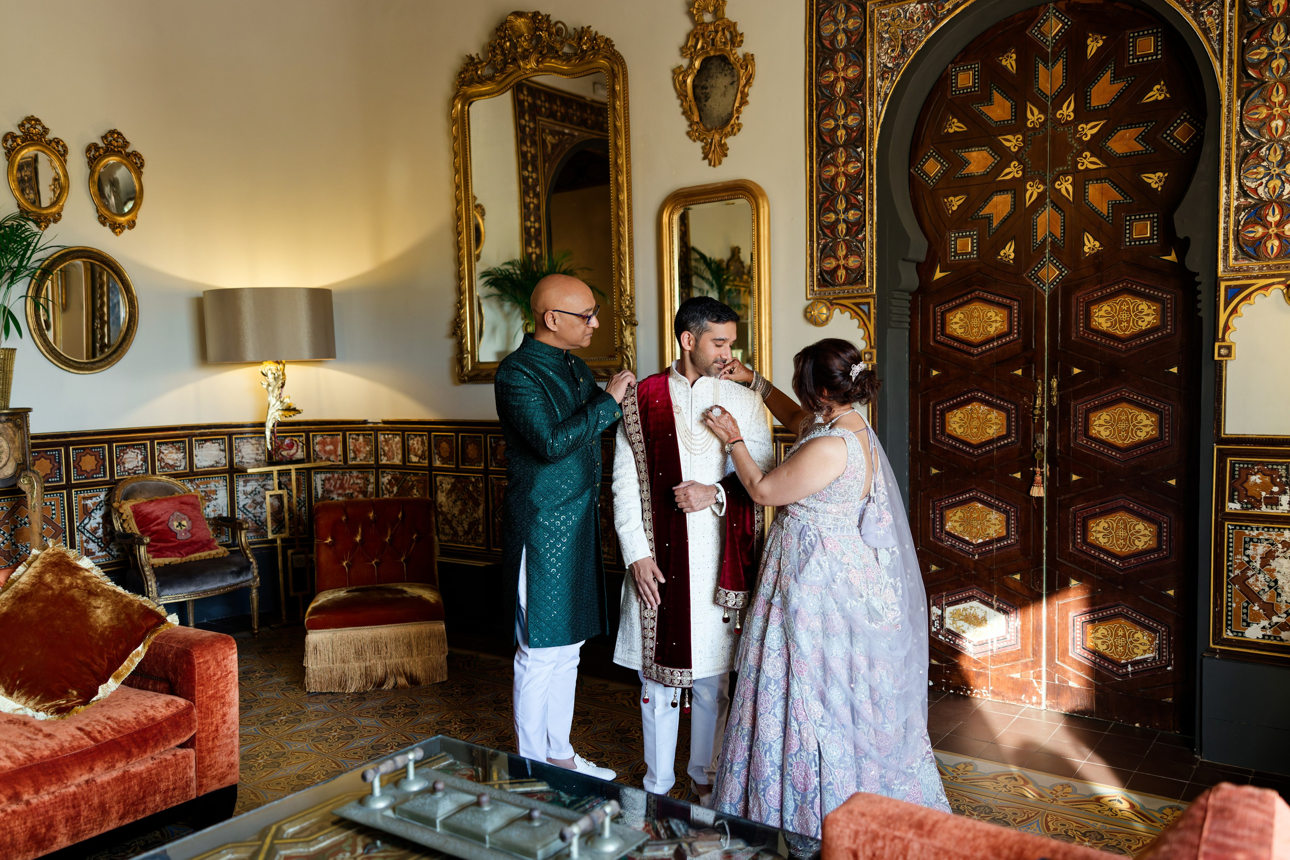 Indian wedding at Gran Villa Rosa, Barcelona