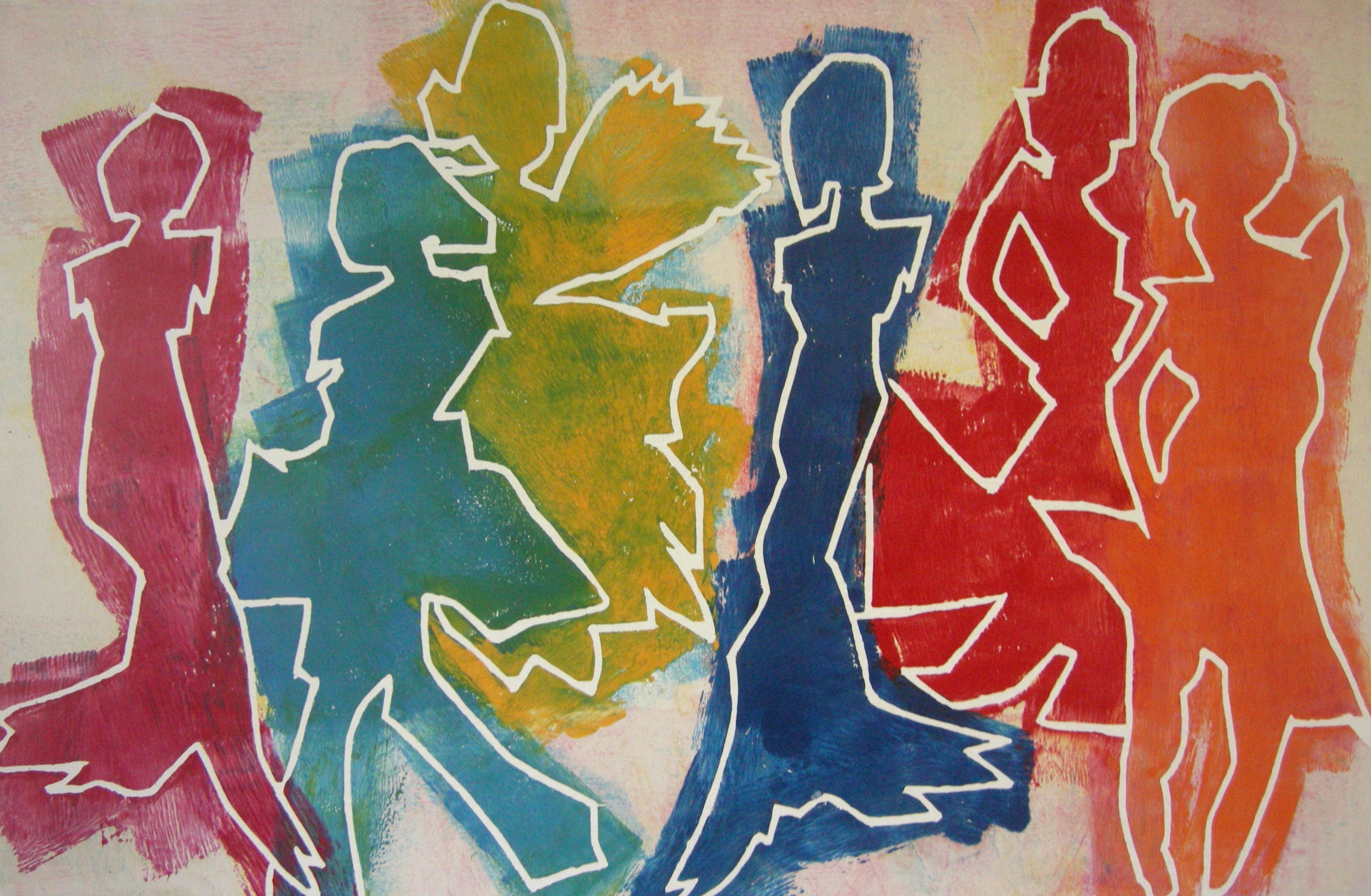 Unter uns 1, 2020 - 40x60 auf Papier 60x80