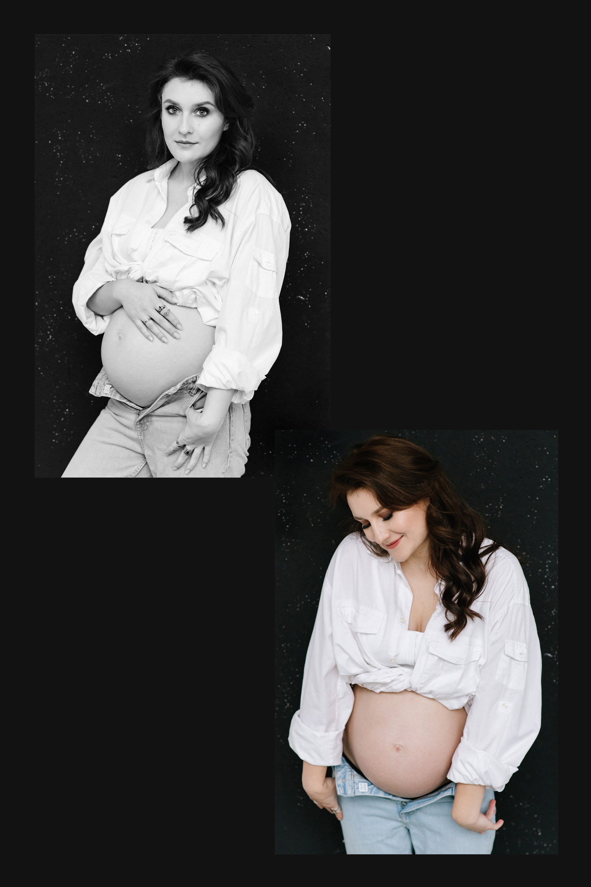 Studyjna sesja ciążowa. Minimalistyczna sesja ciążowa. Fotograf Warszawa. Фотосессия беременности Варшава. Fotografia ciążowa.
