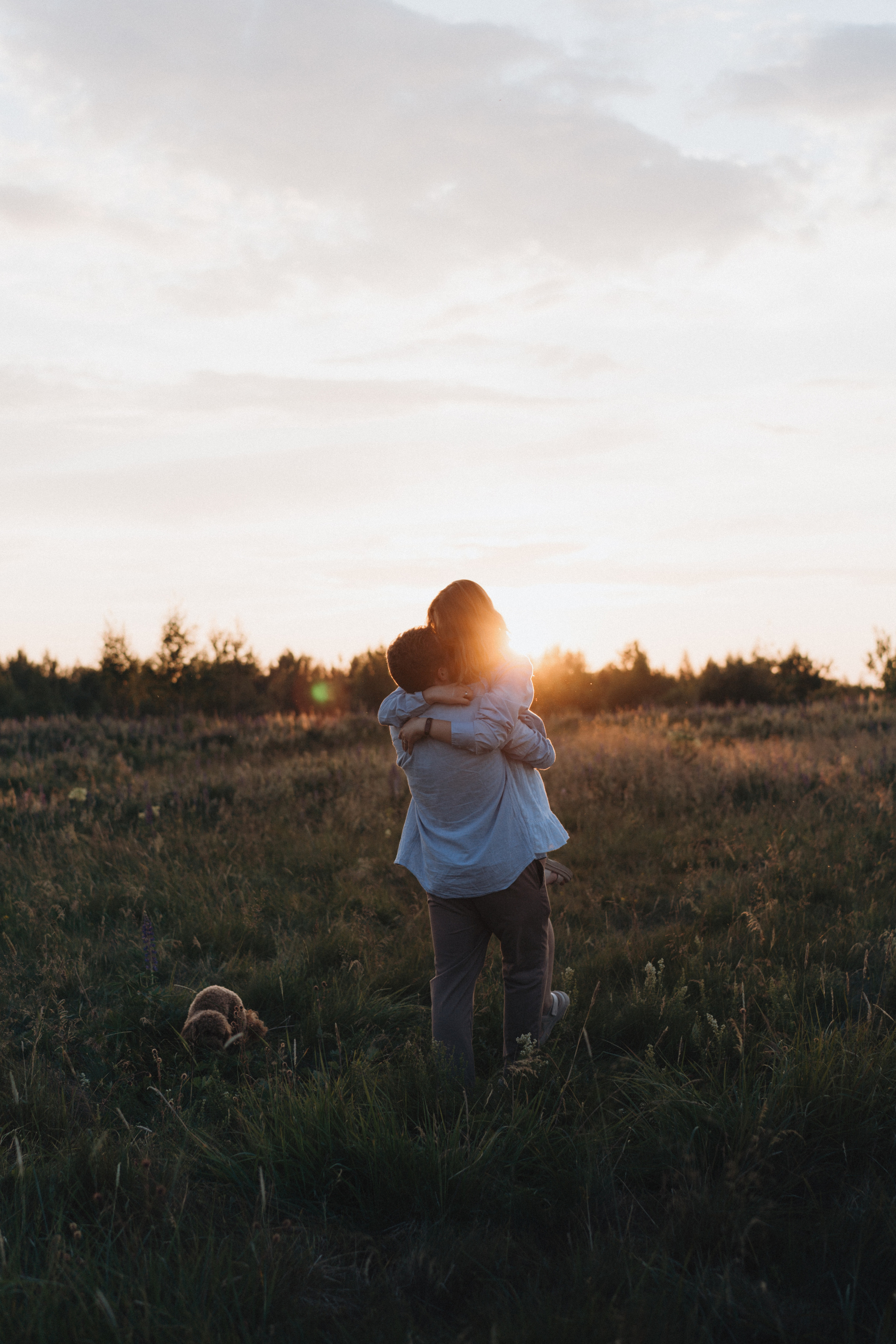 A Sunset Story in the Lupine Fields. Evgeniia Pavlova Photography