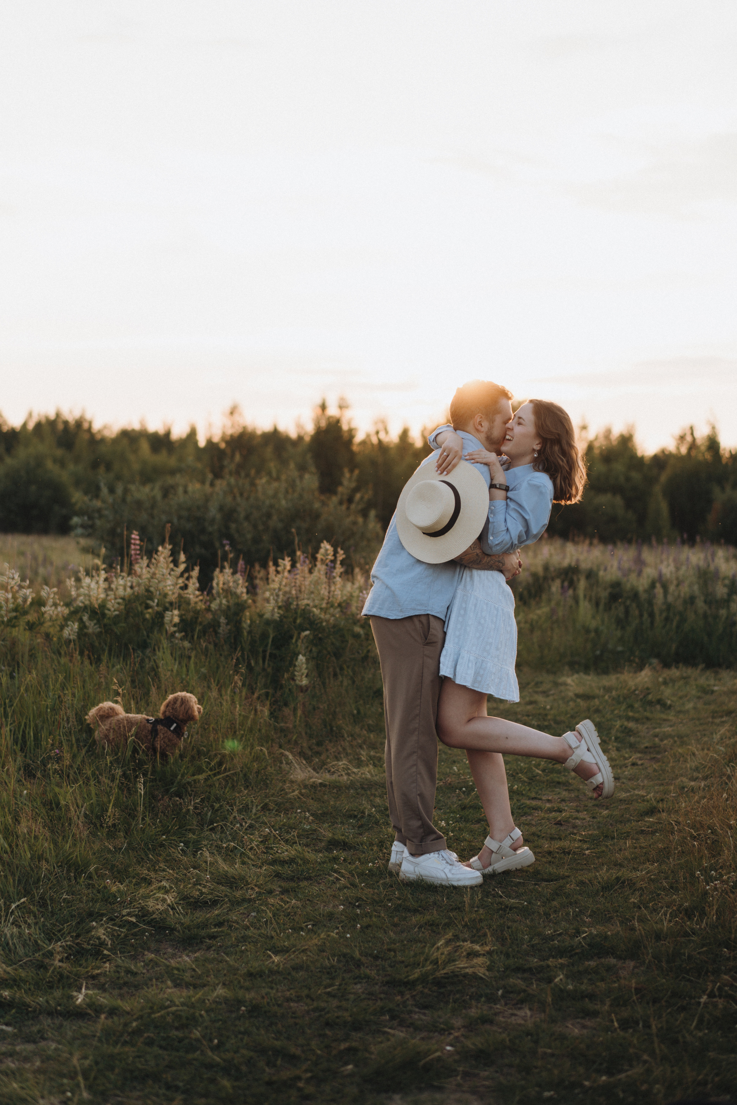 A Sunset Story in the Lupine Fields. Evgeniia Pavlova Photography