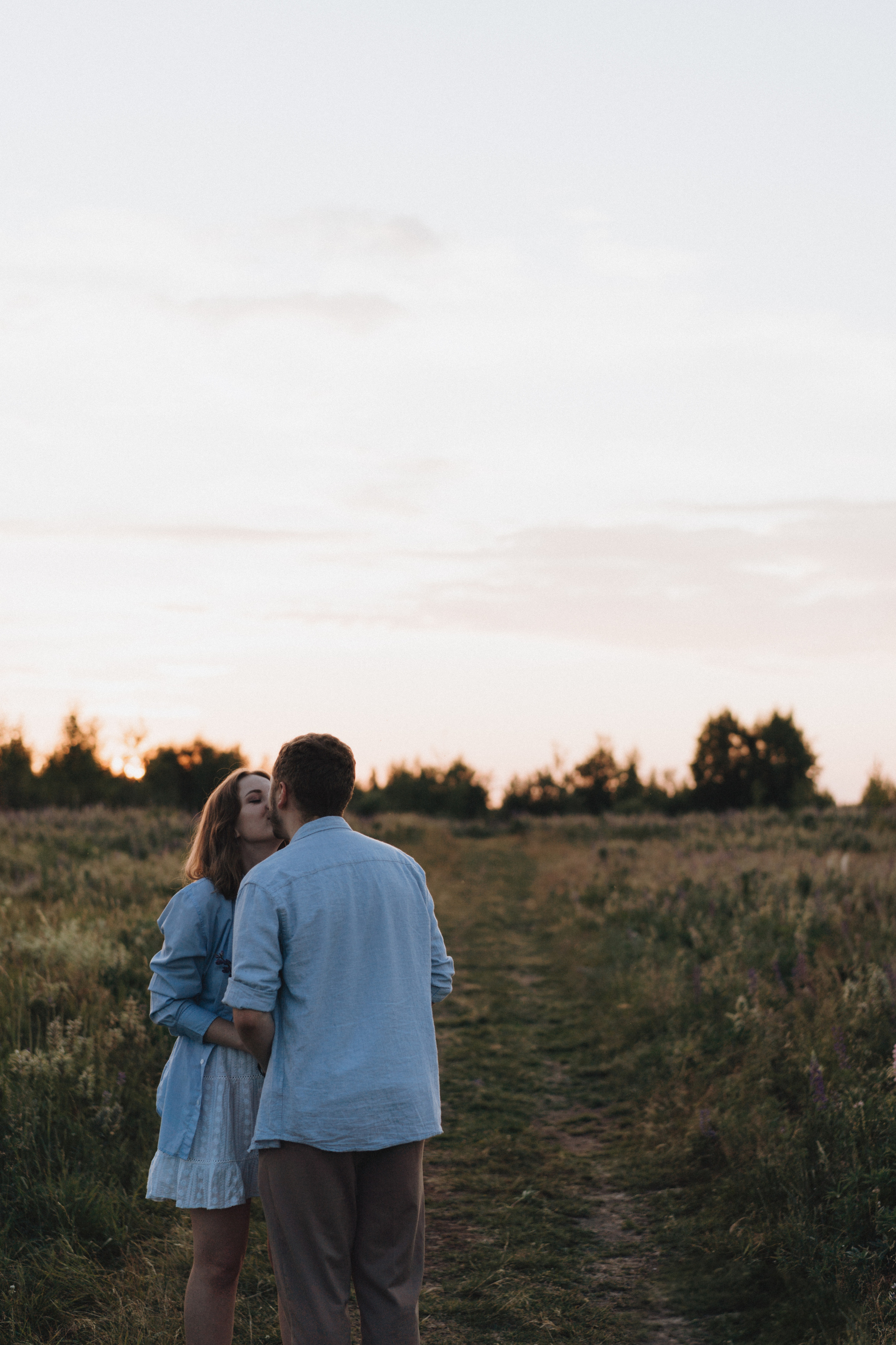 A Sunset Story in the Lupine Fields. Evgeniia Pavlova Photography