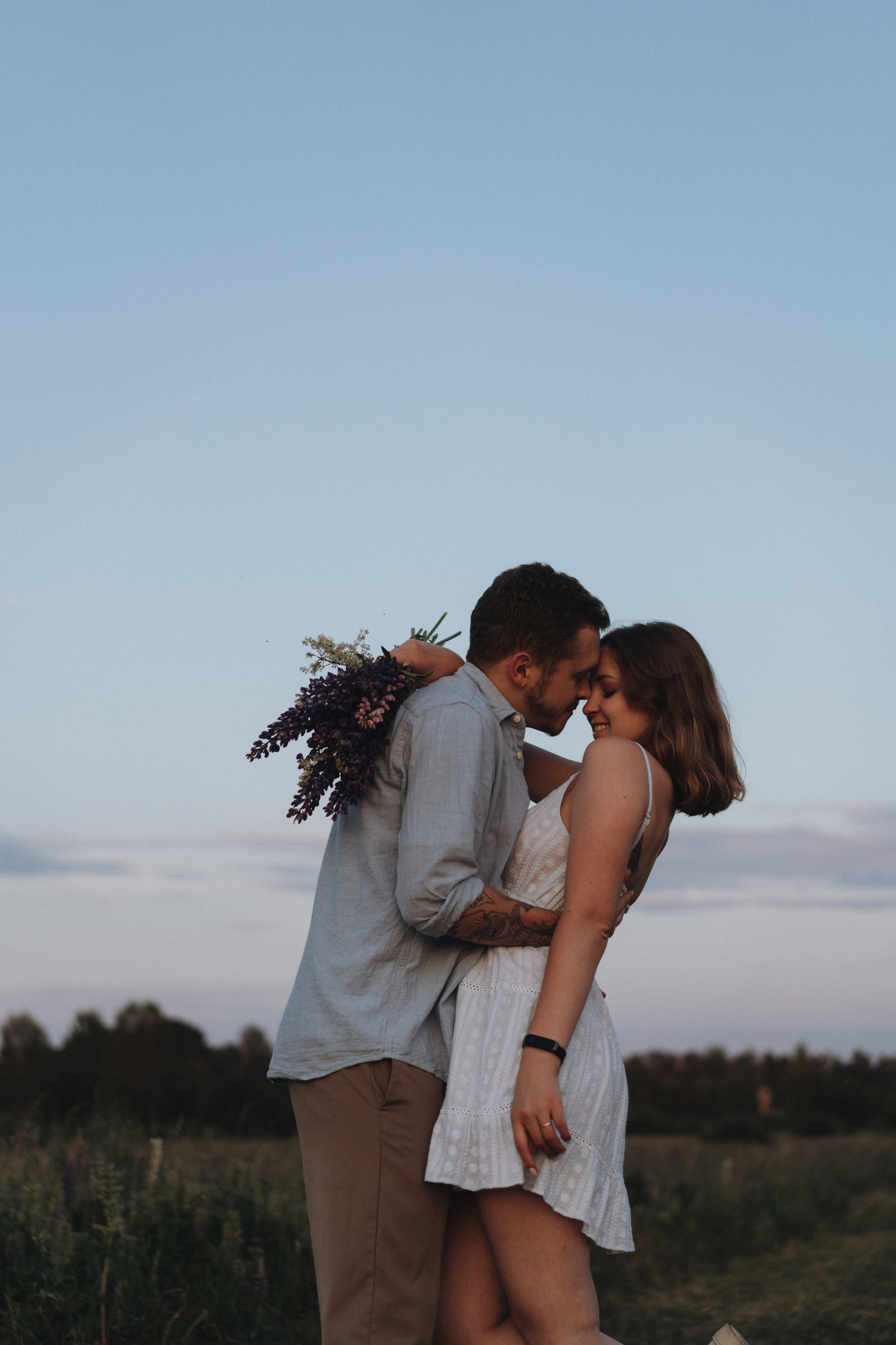 A Sunset Story in the Lupine Fields. Evgeniia Pavlova Photography