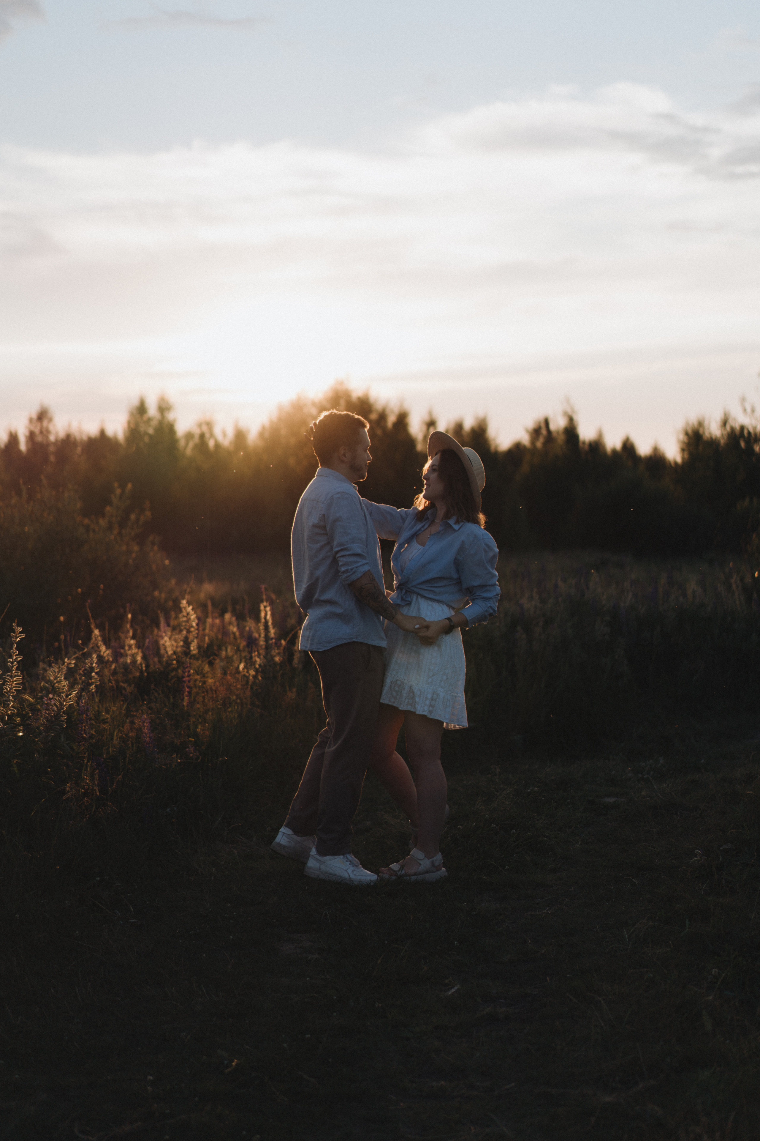 A Sunset Story in the Lupine Fields. Evgeniia Pavlova Photography