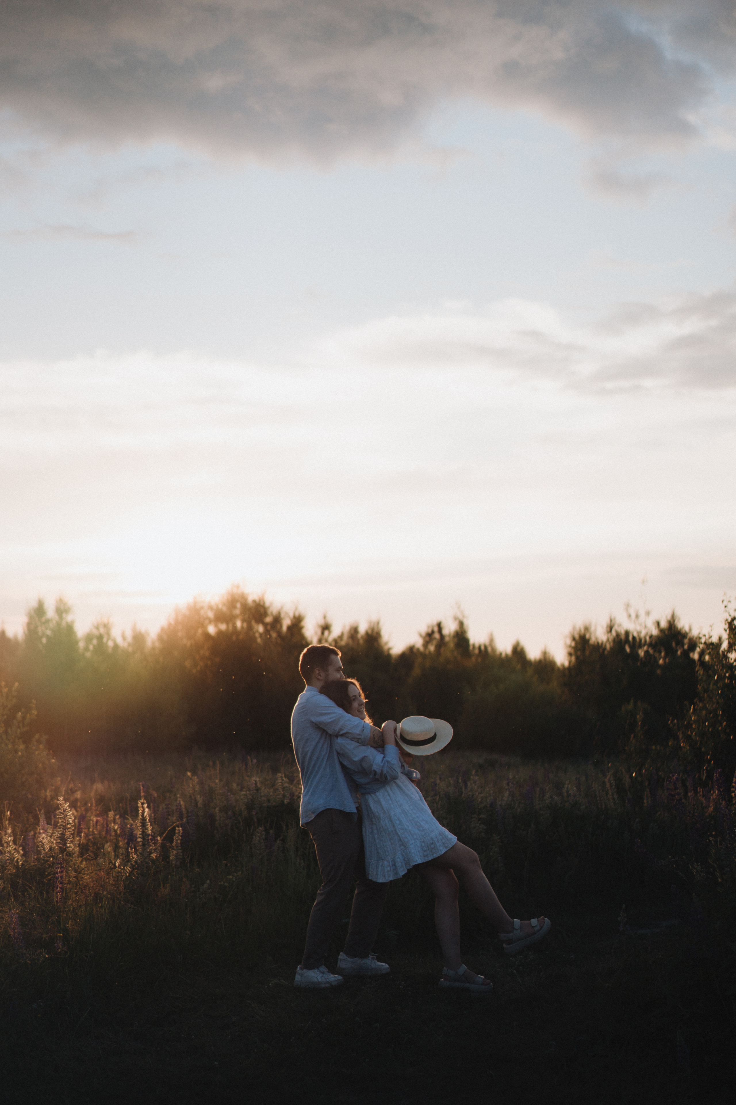A Sunset Story in the Lupine Fields. Evgeniia Pavlova Photography