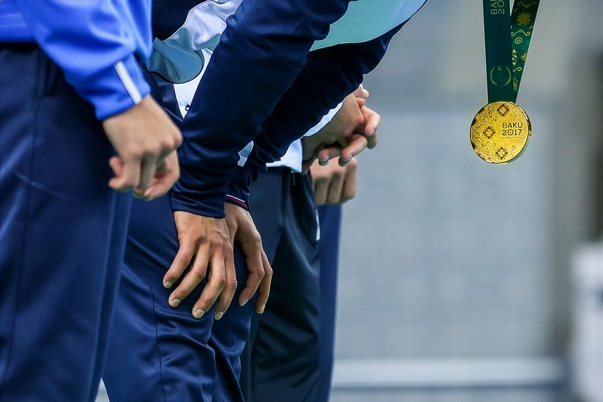 Baku 2015 Avropa Oyunlarının mükafatlandırma mərasimi, idmançıların medallarla təltif olunması. 