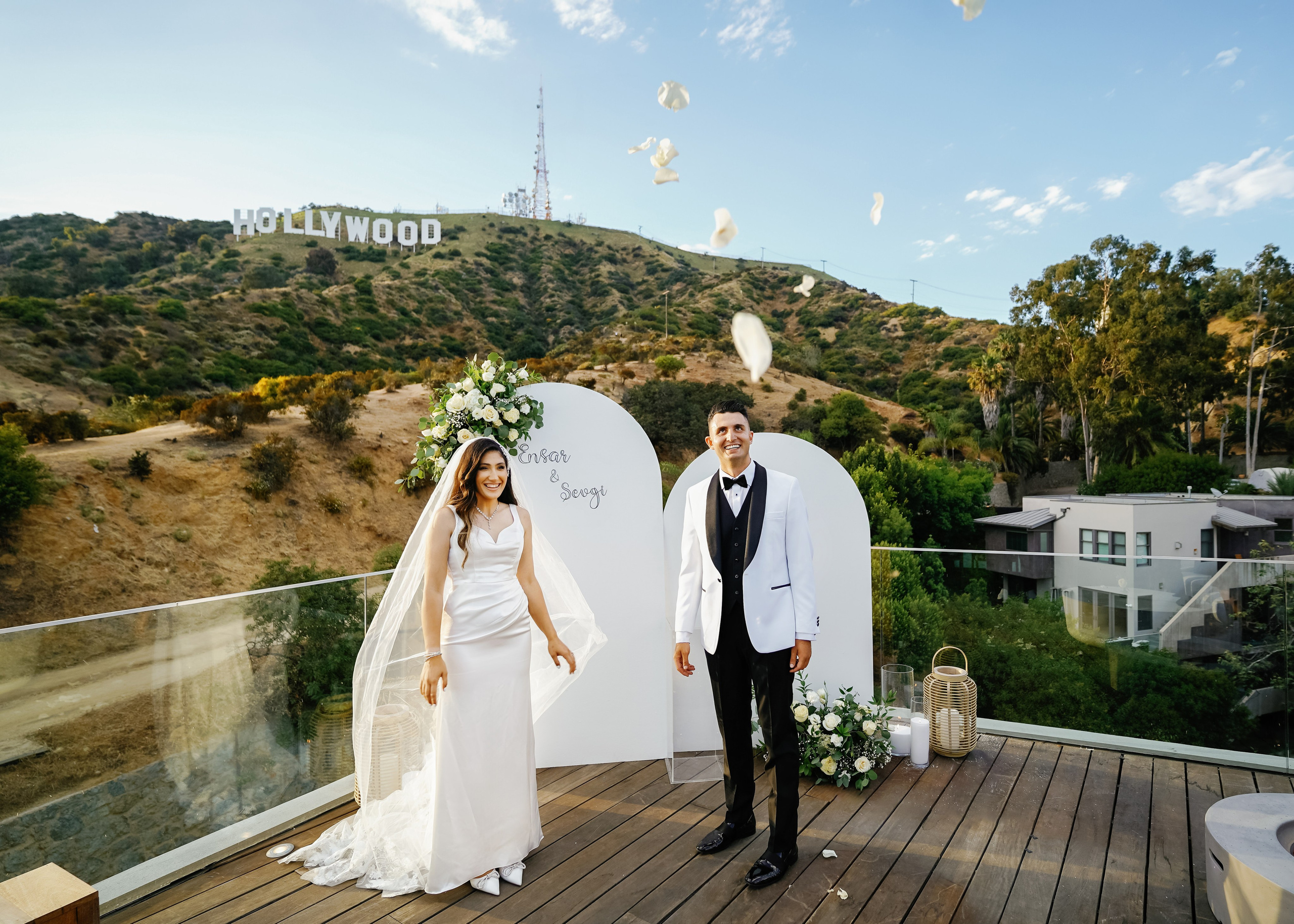 Wedding at the Hollywood Sign Venue, Los Angeles, California. Wedding Photography & Videography Team in California, Los Angeles, San Francisco, San Diego and Travel