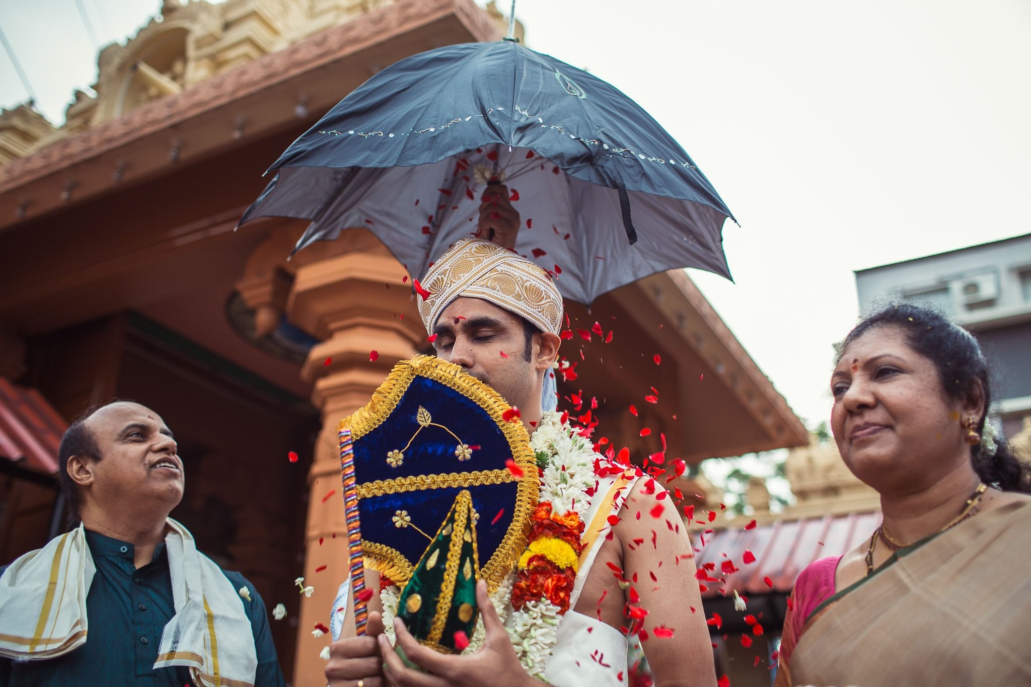 Traditional Kannada Brahmin Temple wedding, JP nagar, Bangalore