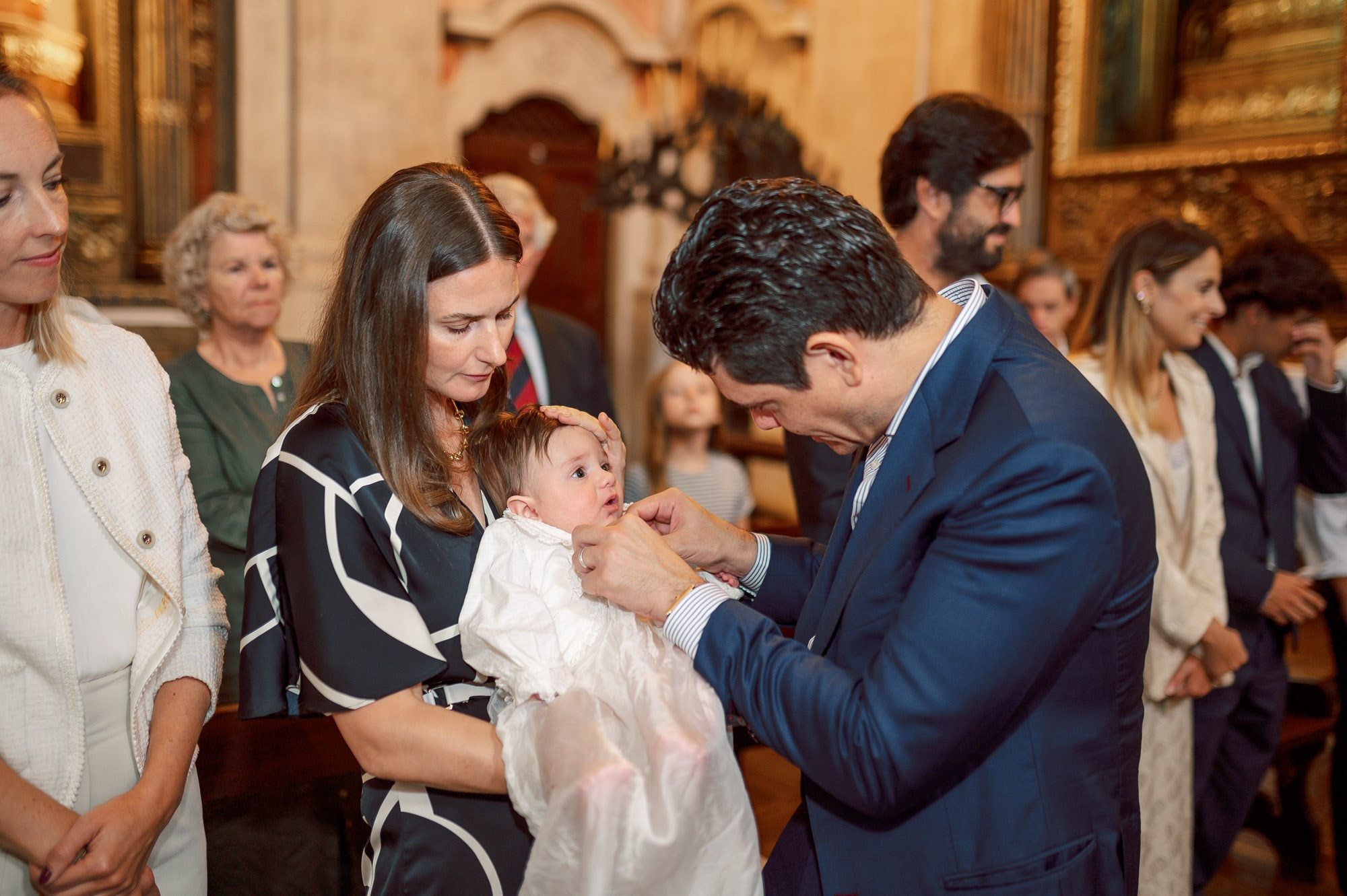 photography of a Catholic baptism in Lisbon