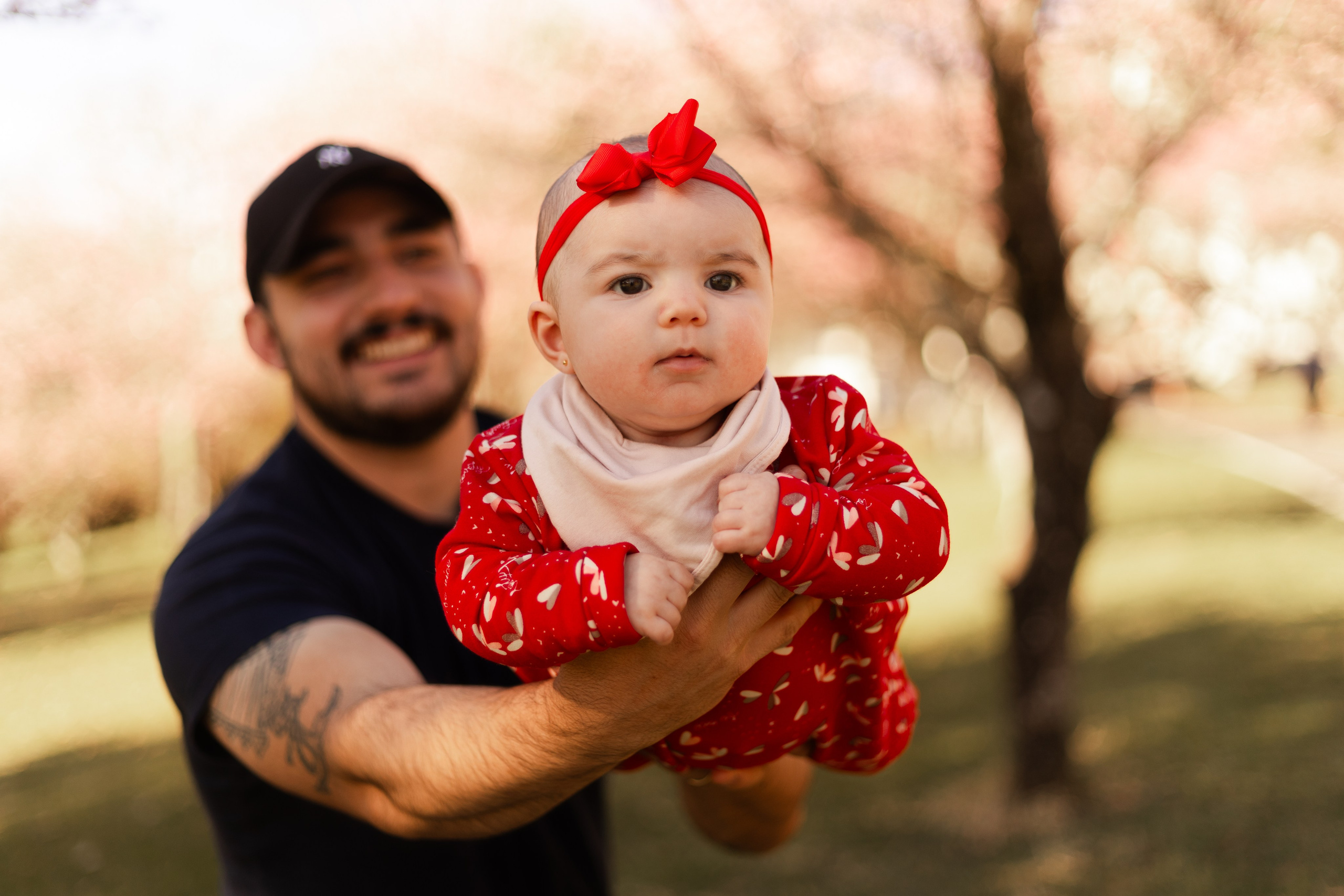 Minha familia nas cerejeiras