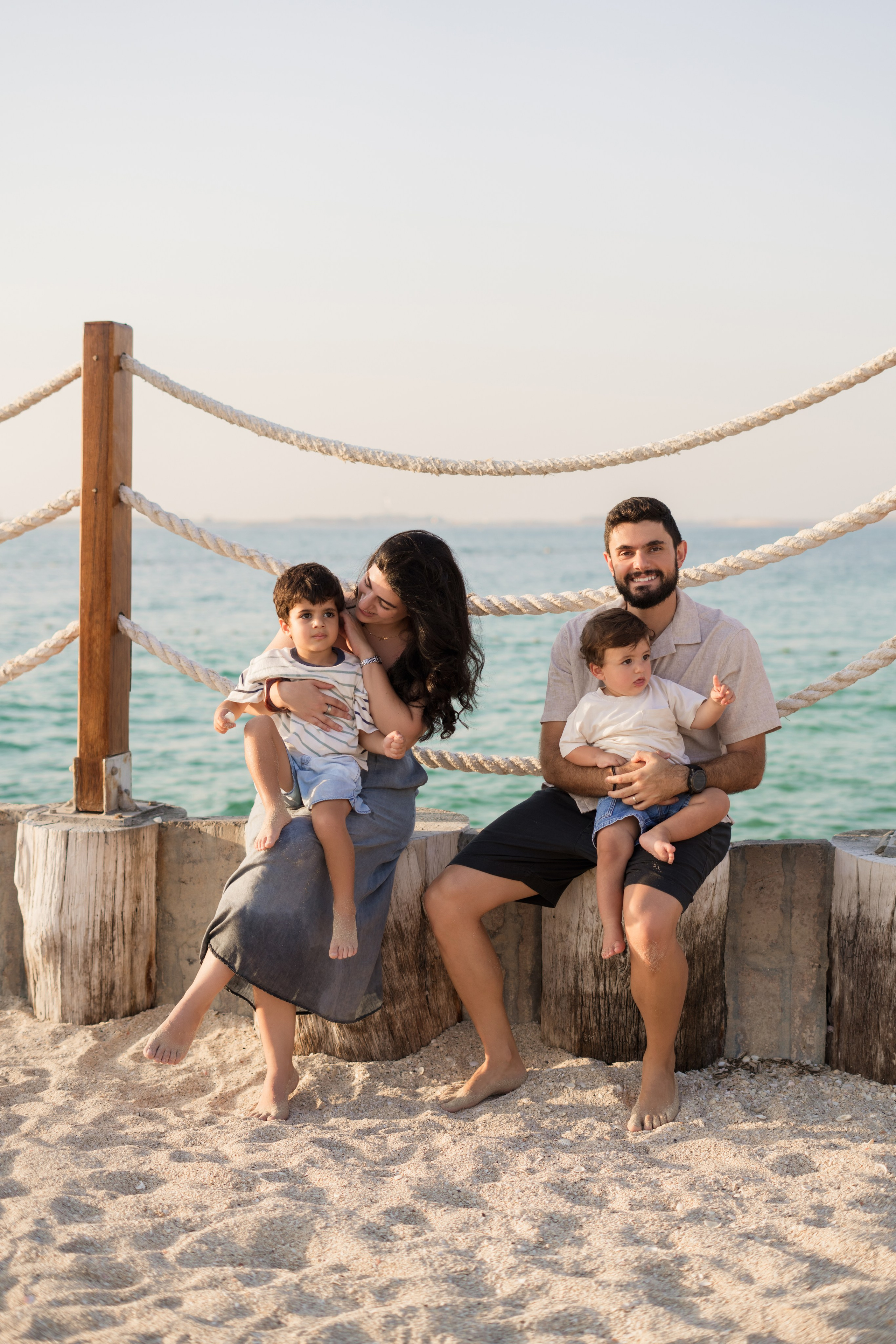 Beach fun family time. Angela Iakovleva — Family Photographer in Dubai