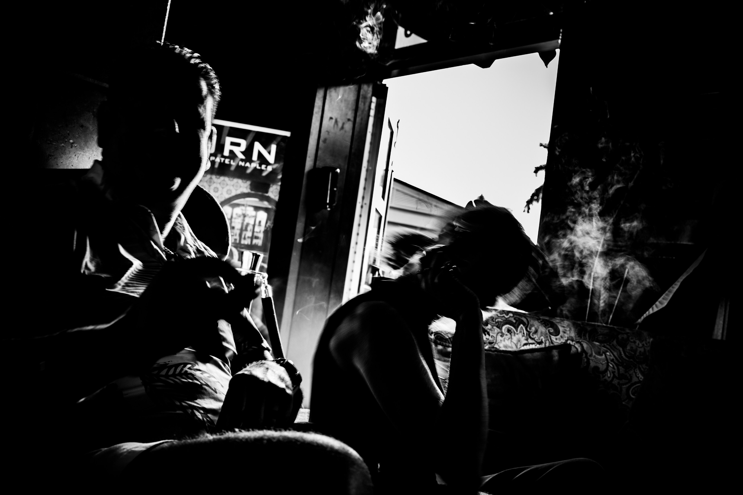 Burn Black and White Series. Out and About 239