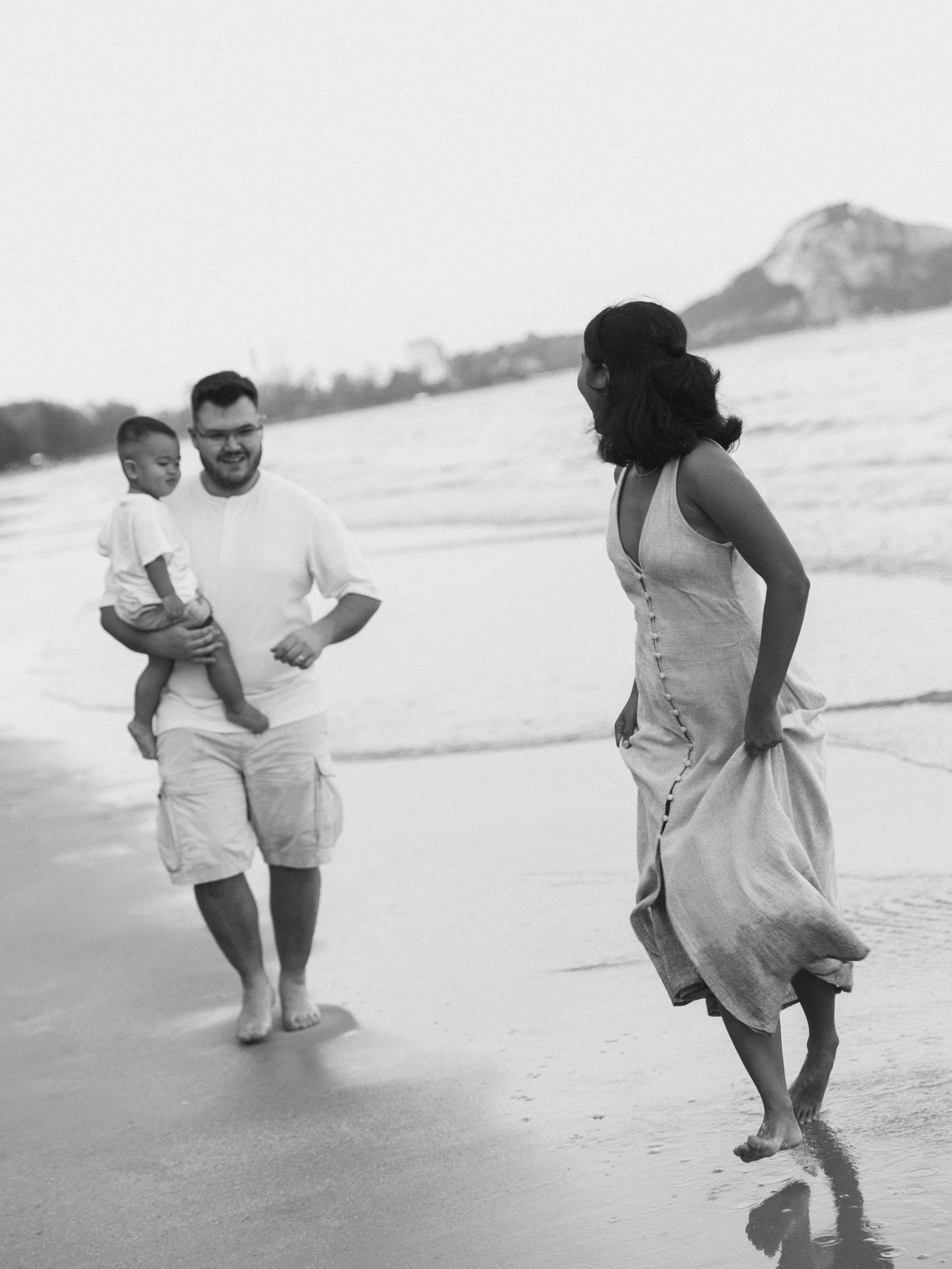 At the beach. Family and wedding photographer in Bangkok, Thailand
