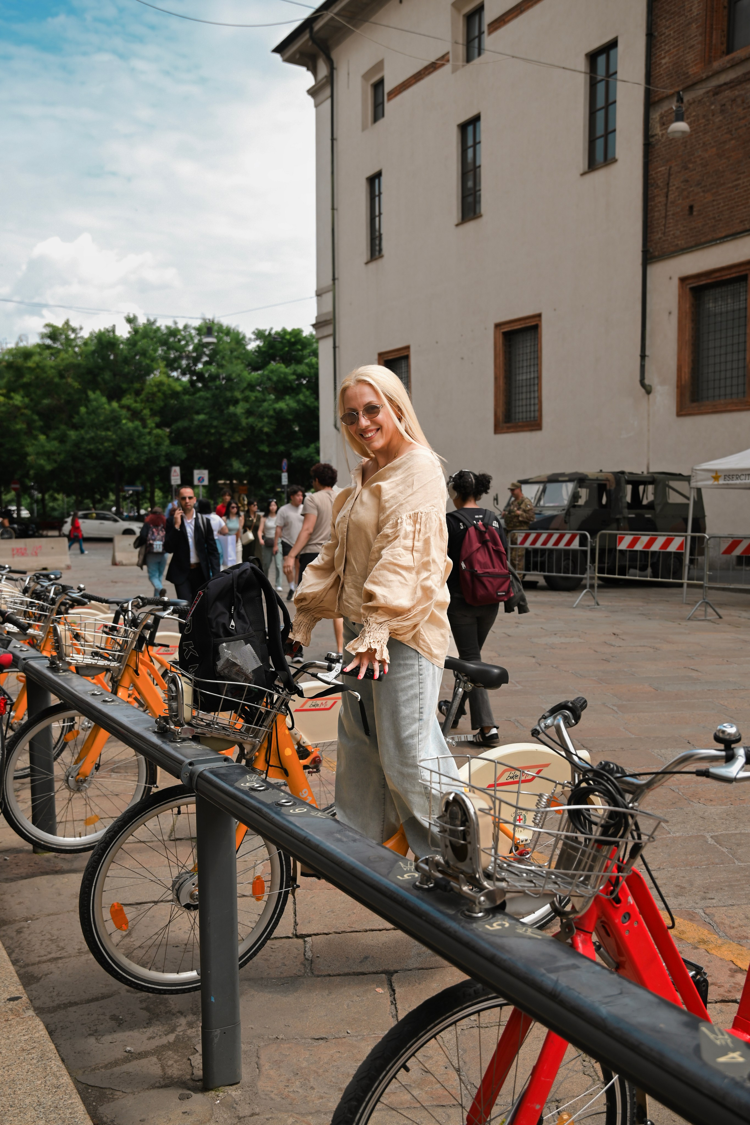 Walking in the center of Milan