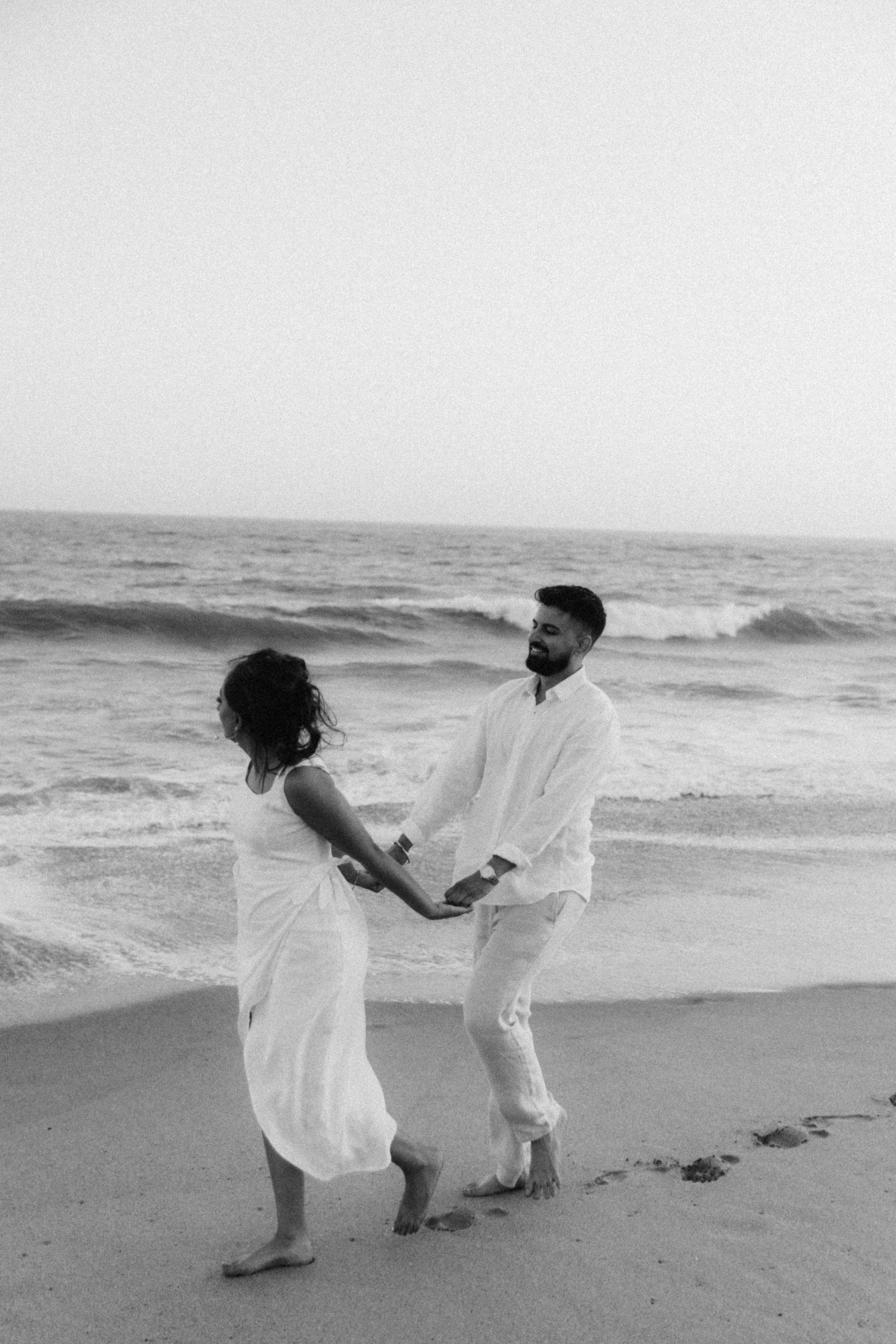 Engagement Photoshoot at Malibu Beach | Taya Frank. Southern California Family and Couple Photographer