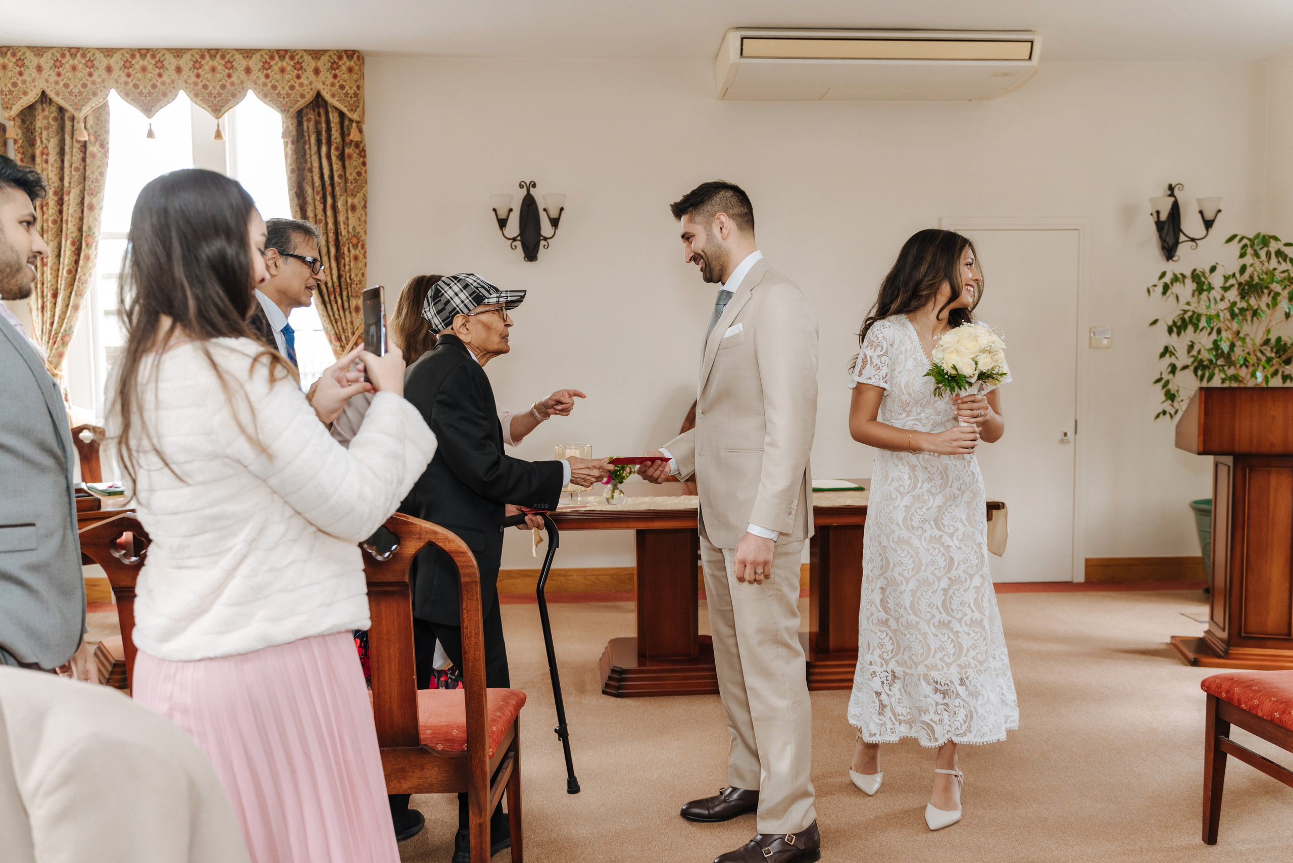 St Albans Register Office, St Albans Register Office wedding , St Albans, wedding in St Albans, civil ceremony in St Albans Register Office, small wedding, photographer for small wedding in St Albans Register Office