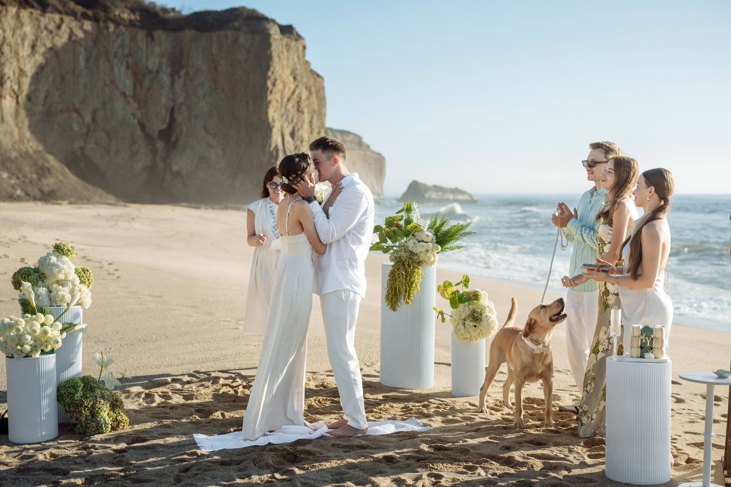 Ceremony by the Ocean🕊️. Wedding & Elopement Photographers in California