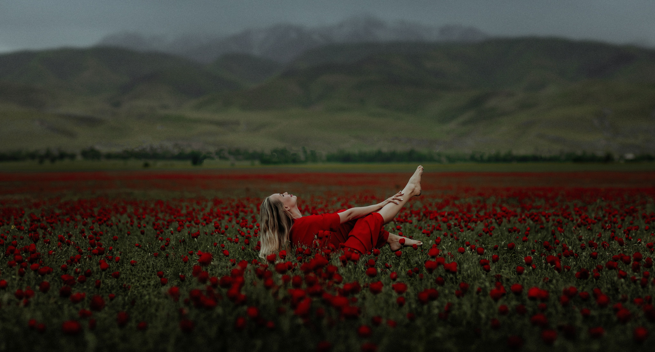 В маках. Валерия Вартанова. Фотограф