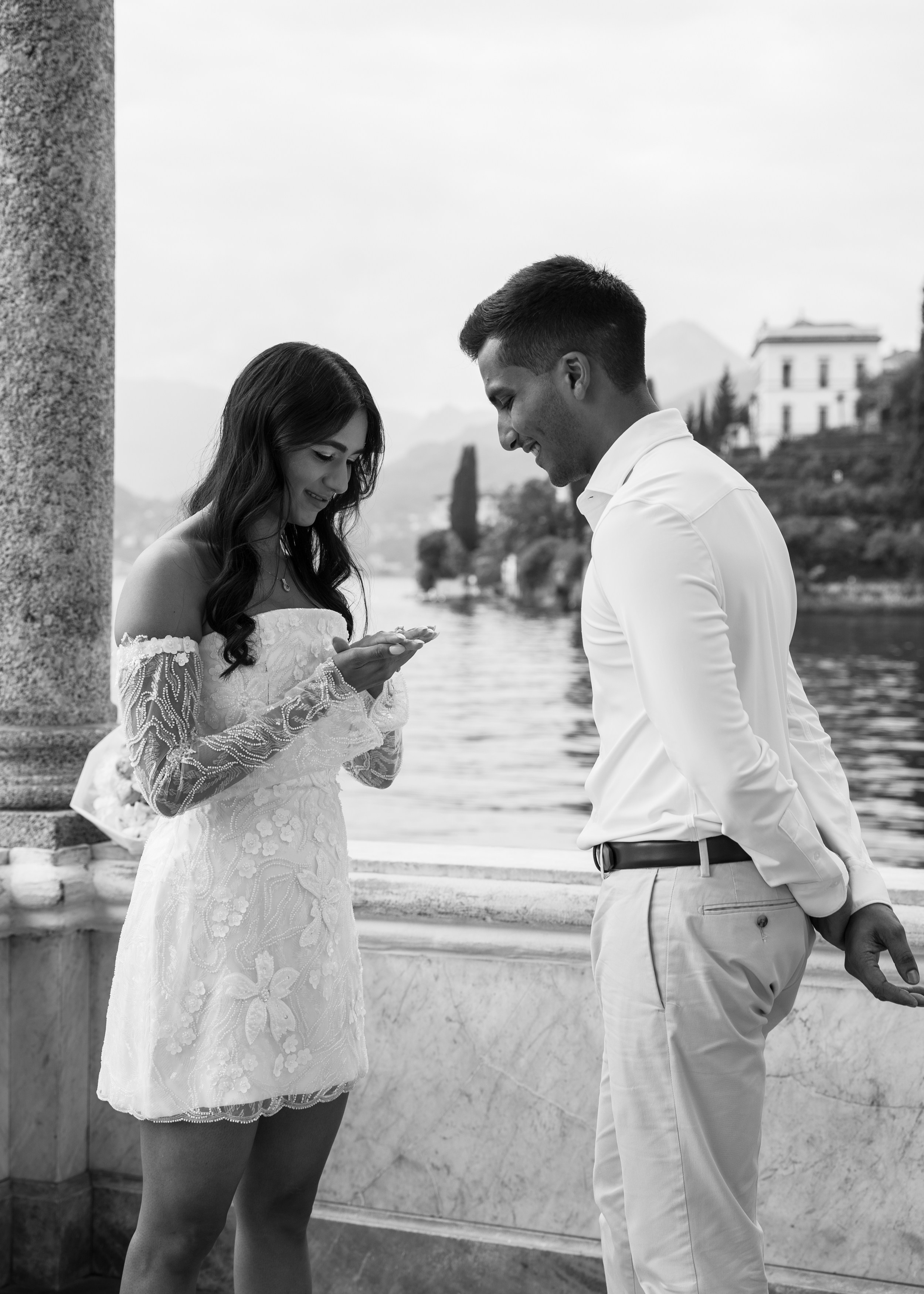 Villa Monastero Secret Proposal. Proposal Photographer in Lake Como