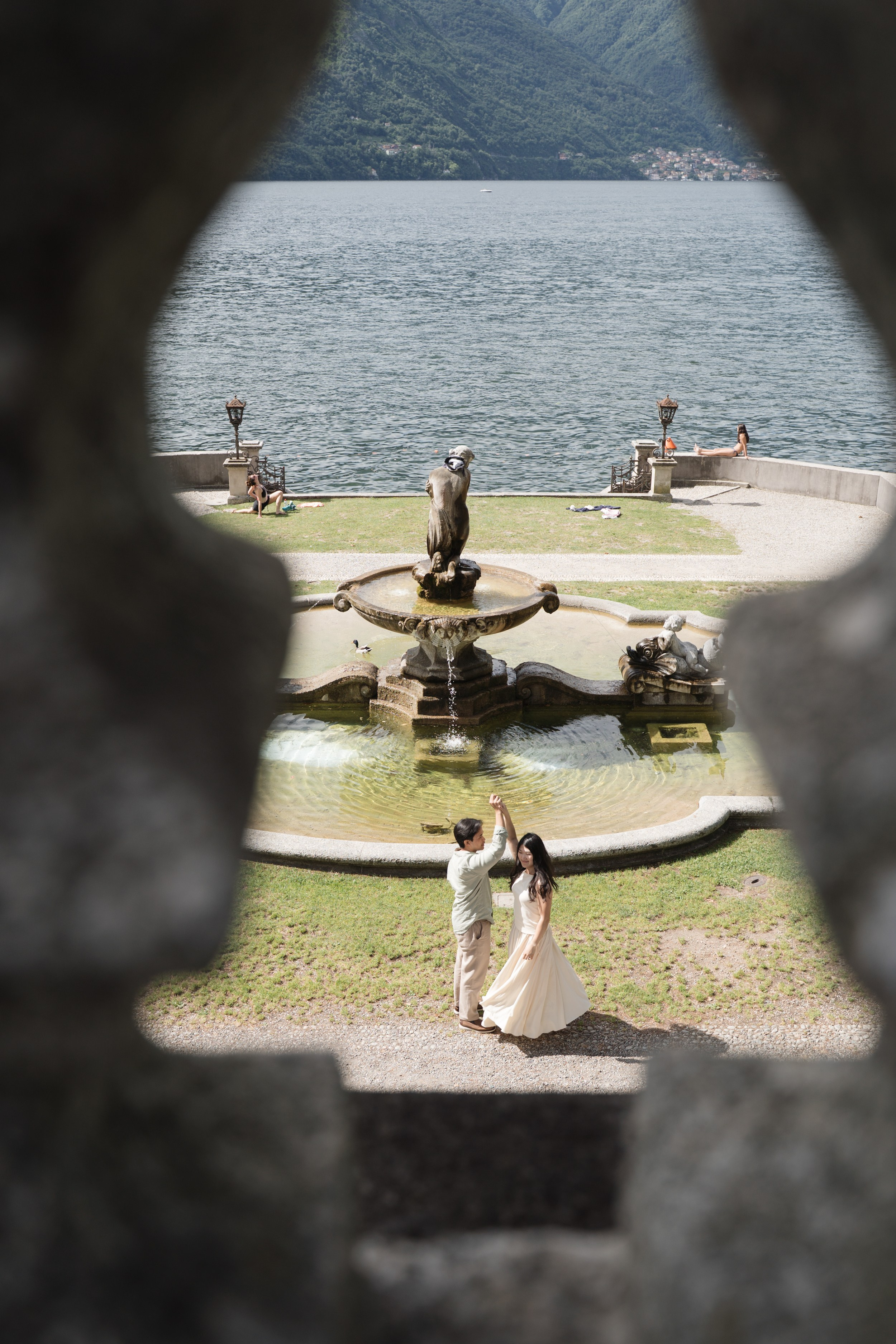 Tremezzo Sunrise Proposal. Lake Como Proposal Photographer | Surprise Proposals & Engagements