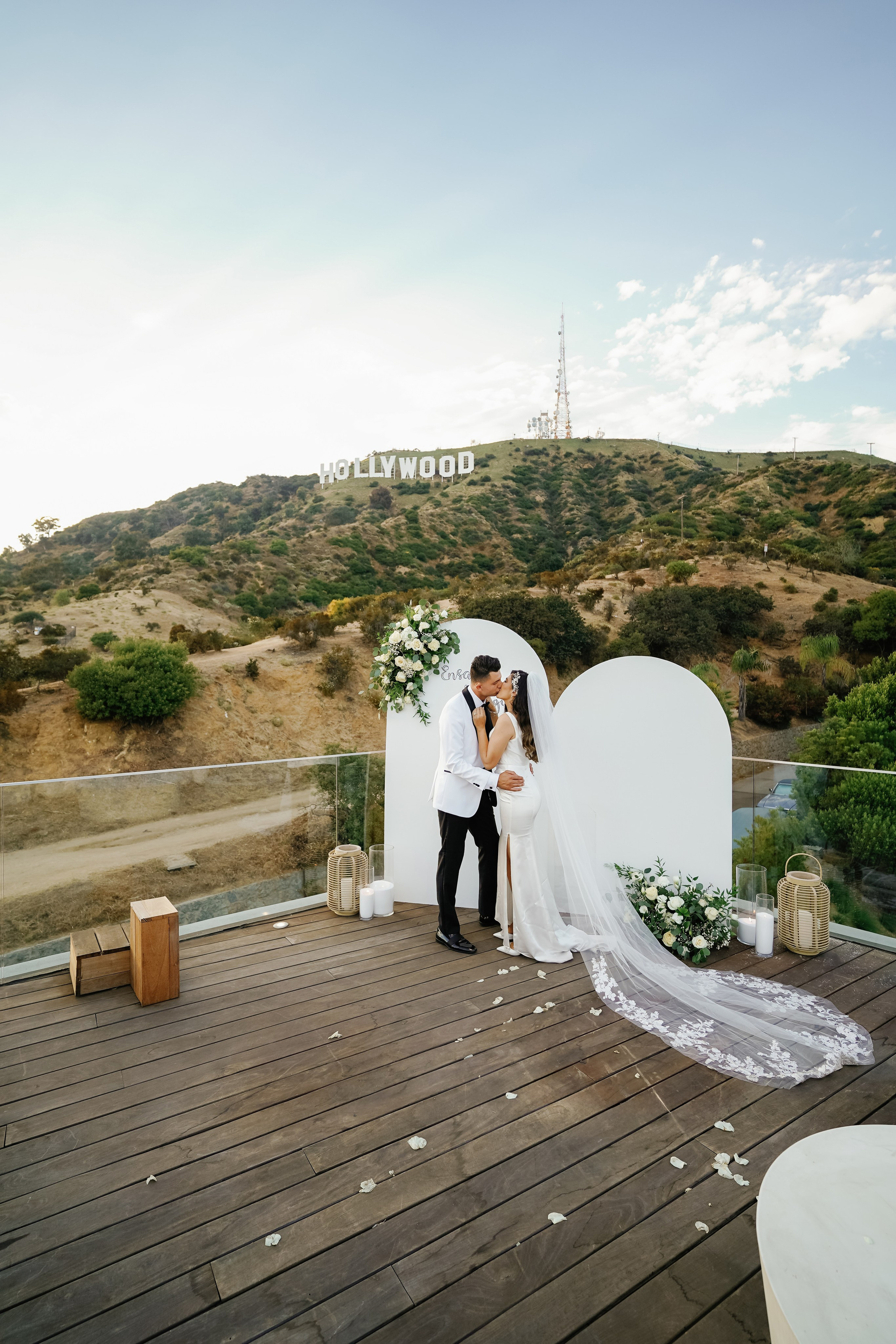 Wedding at the Hollywood Sign Venue, Los Angeles, California. Wedding Photography & Videography Team in California, Los Angeles, San Francisco, San Diego and Travel
