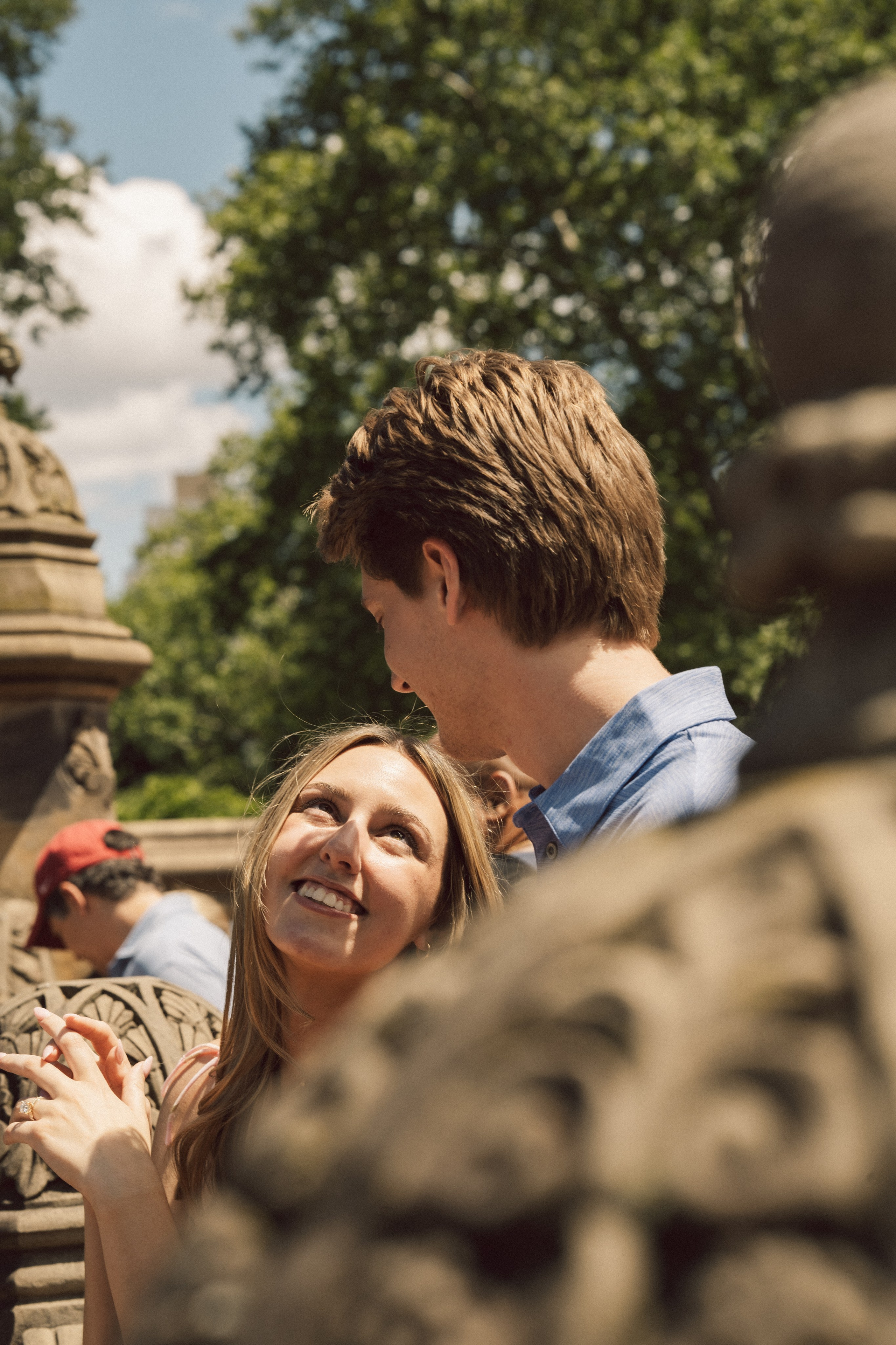 Surprise proposal Central Park. New York + destination photographer