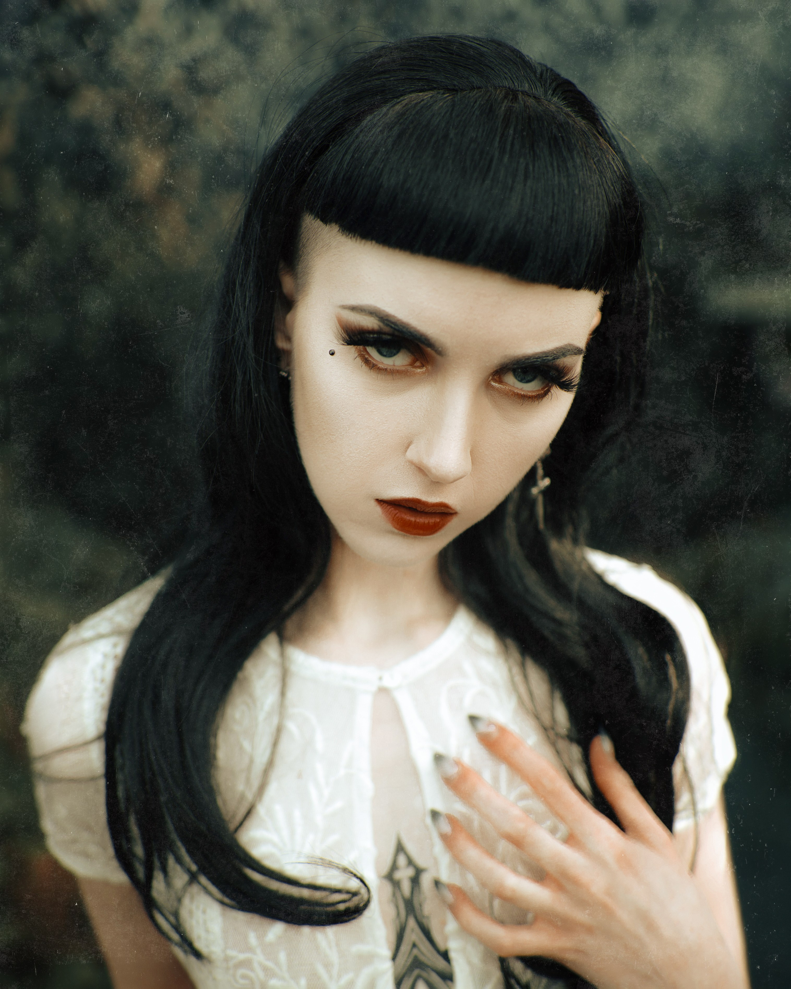 Gothic cemetery photoshoot. Moth & Moss Photography