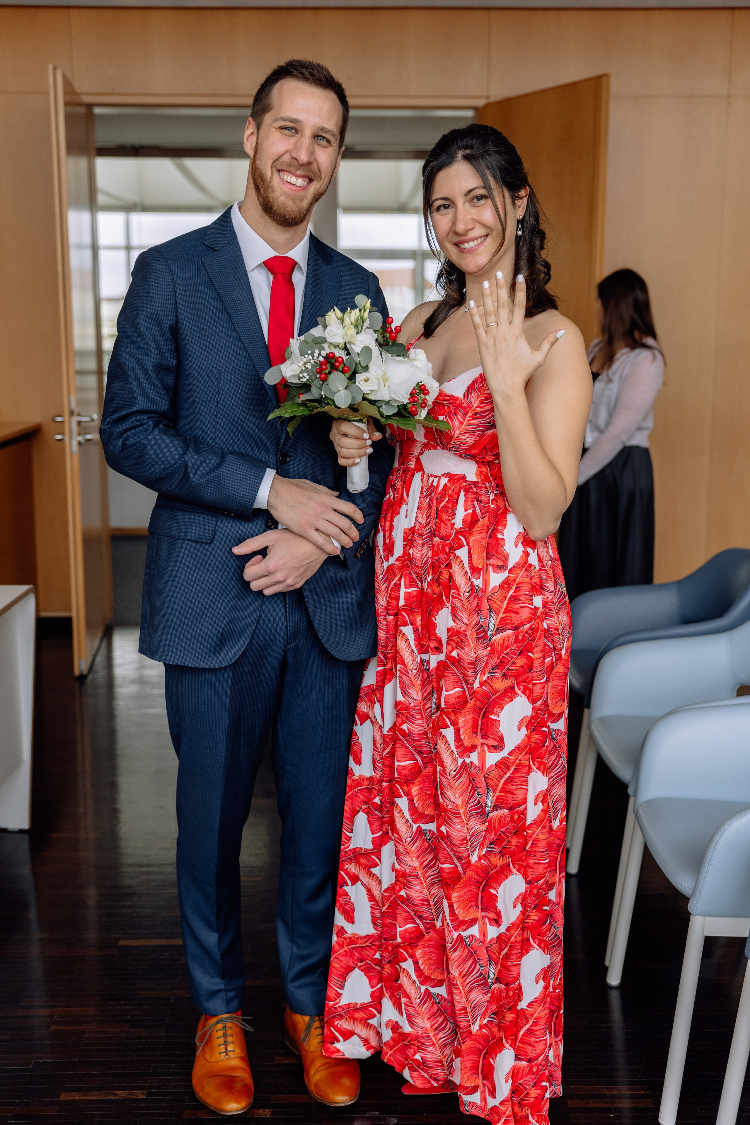 Warme Winterhochzeit in München - Standesamt Ruppertstraße. Hochzeitsfotograf München Taufe Familienfotograf Tanja Mauke