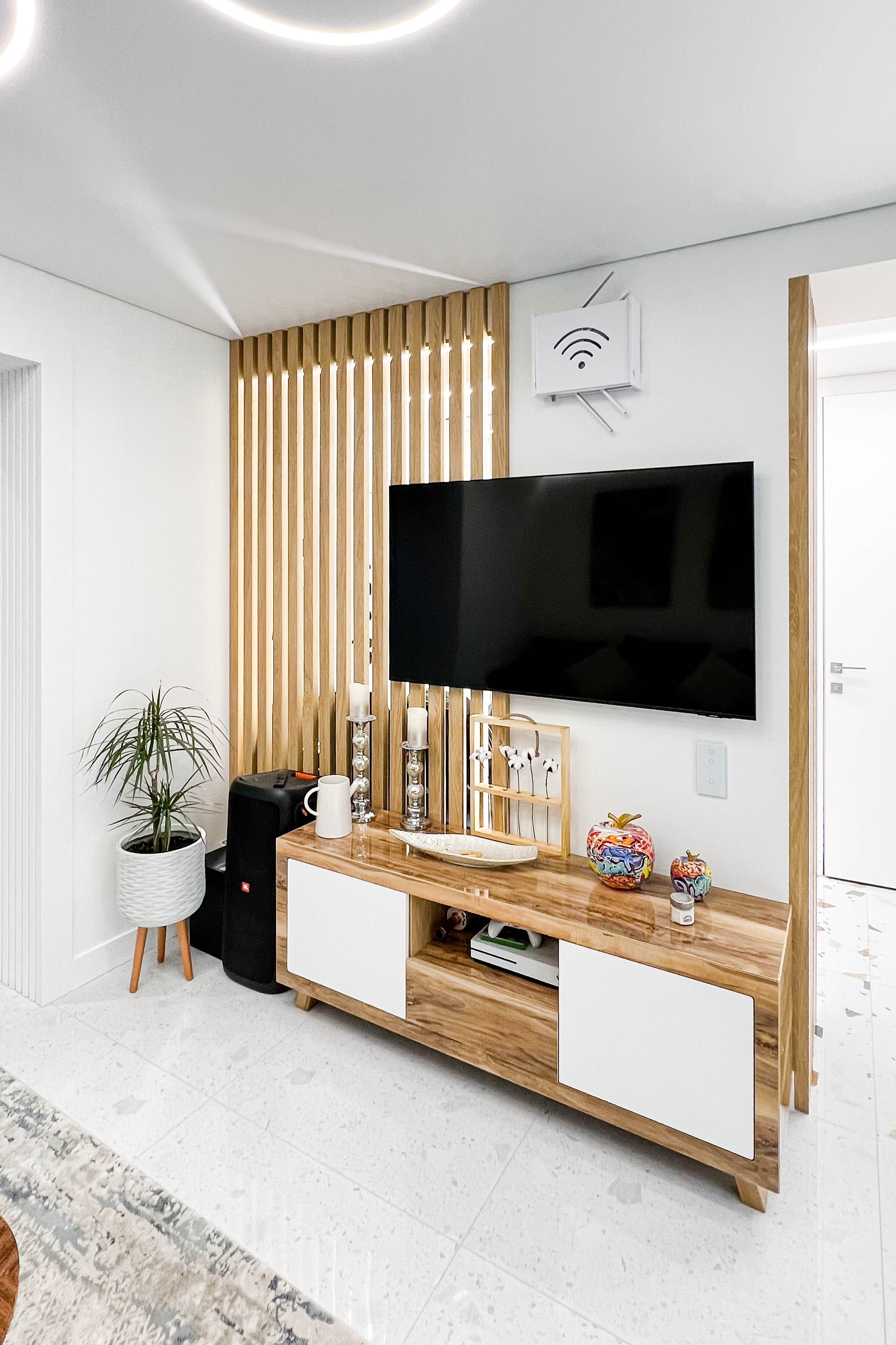 The apartment is in a modern style. Fotograf Dmitrii Donets