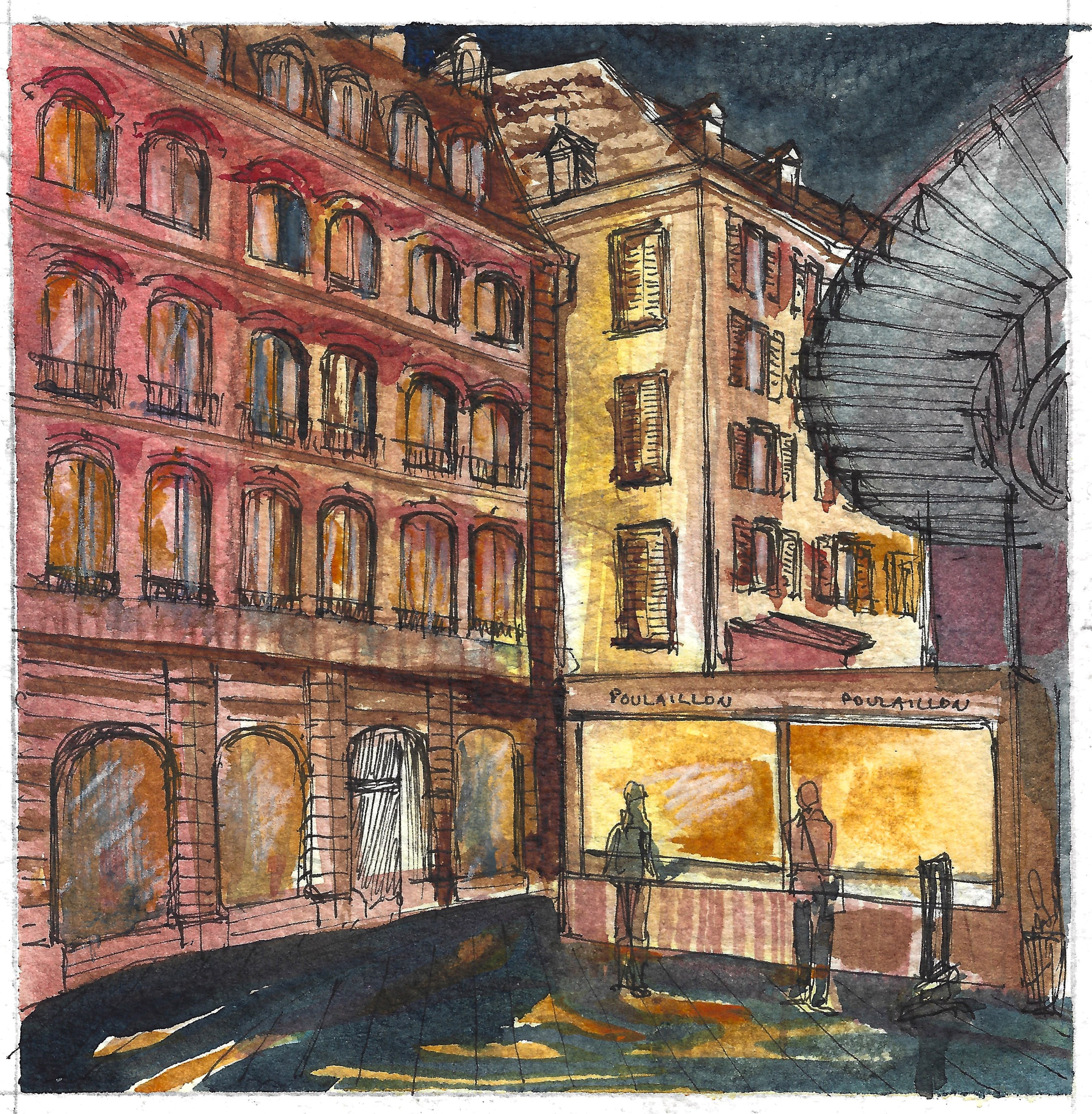 Urban views. Angelina Sorokopud. Artist in Strasbourg