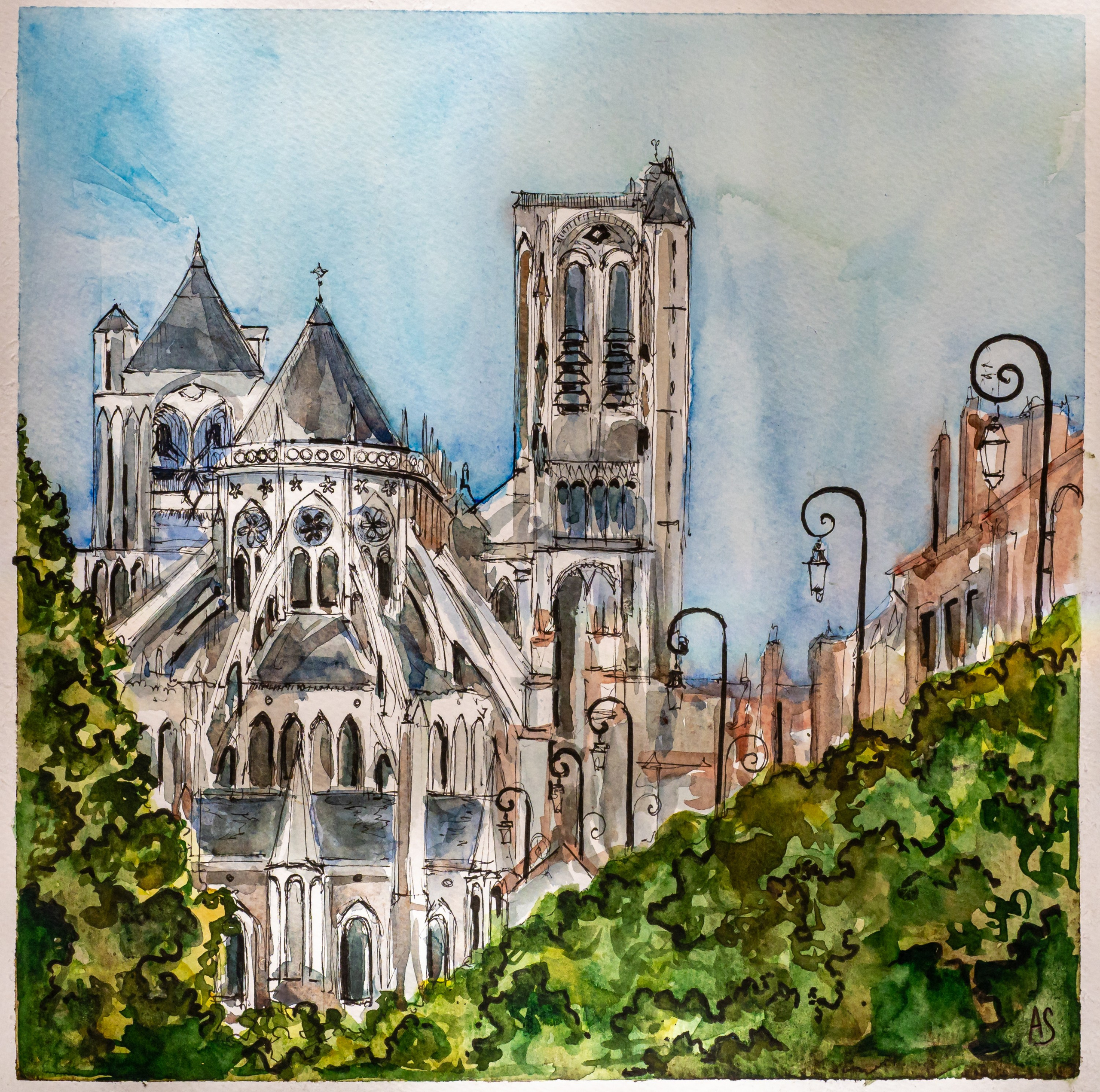 Urban views. Angelina Sorokopud. Artist in Strasbourg