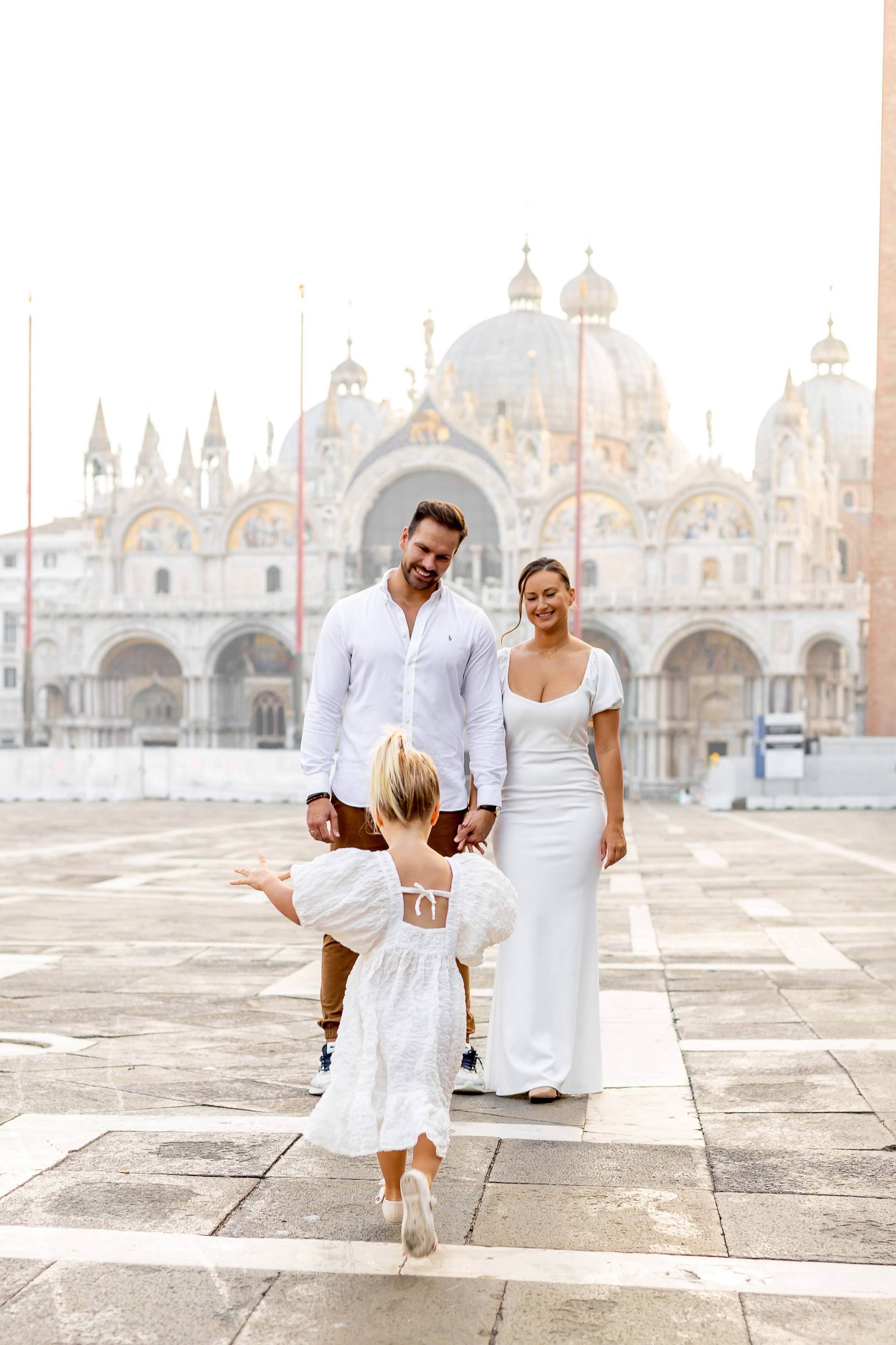 Emi and family at sunset